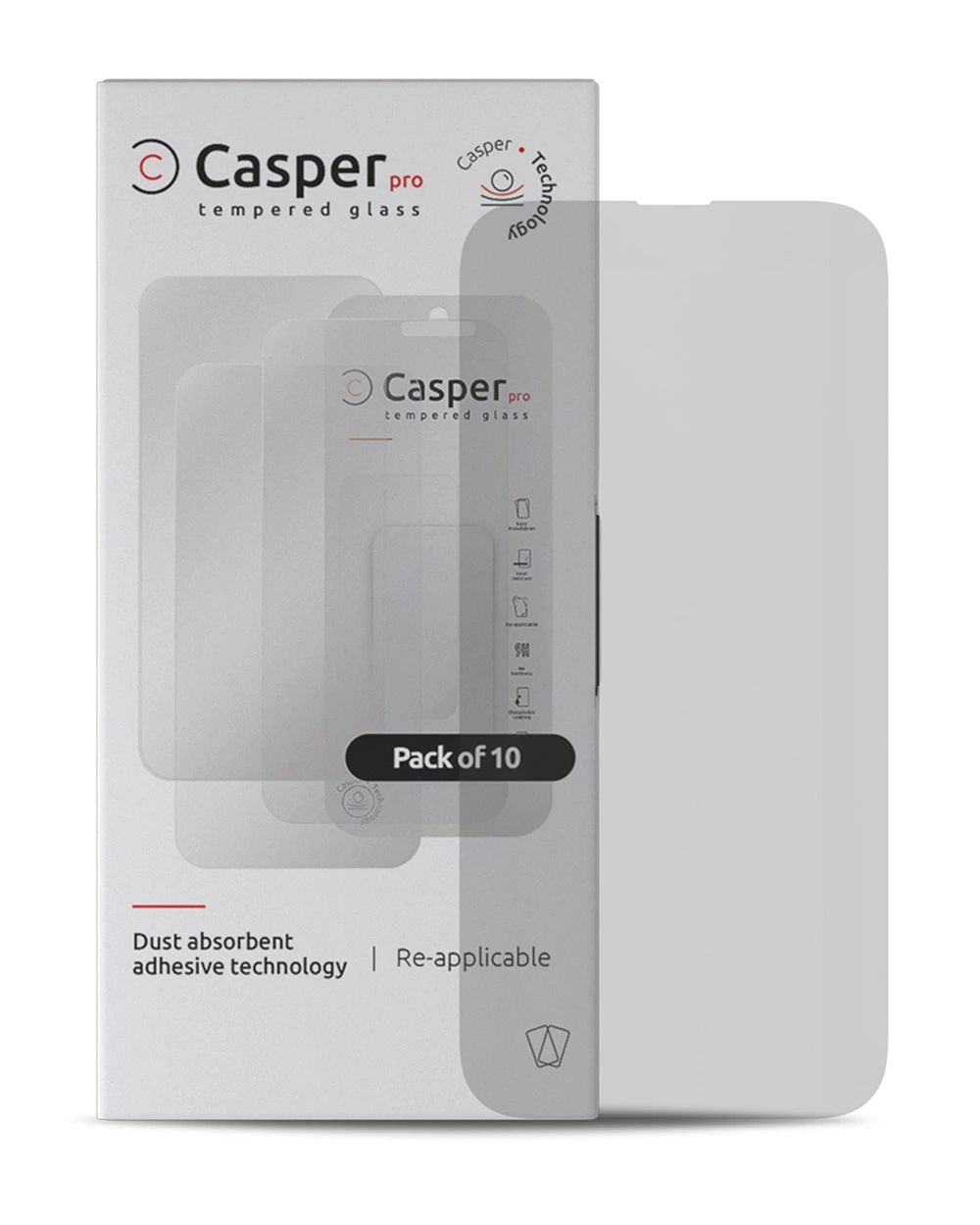 Pro Vetro temperato per iPhone 15 Pro (10 pezzi) (Matte)