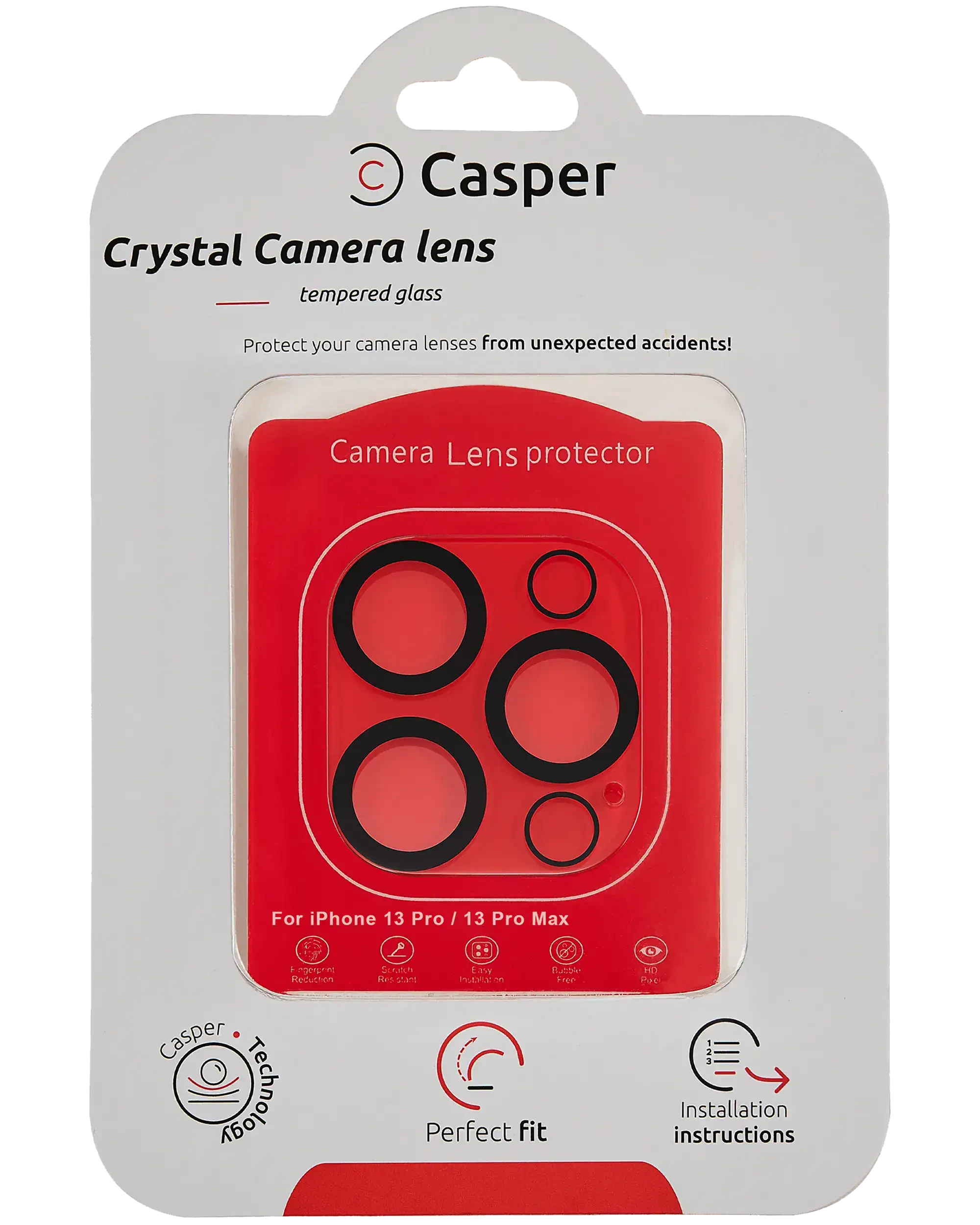 Vetro fotocamera Protector per iPhone 13 Pro / 13 Pro Max (Crystal Full Cover)