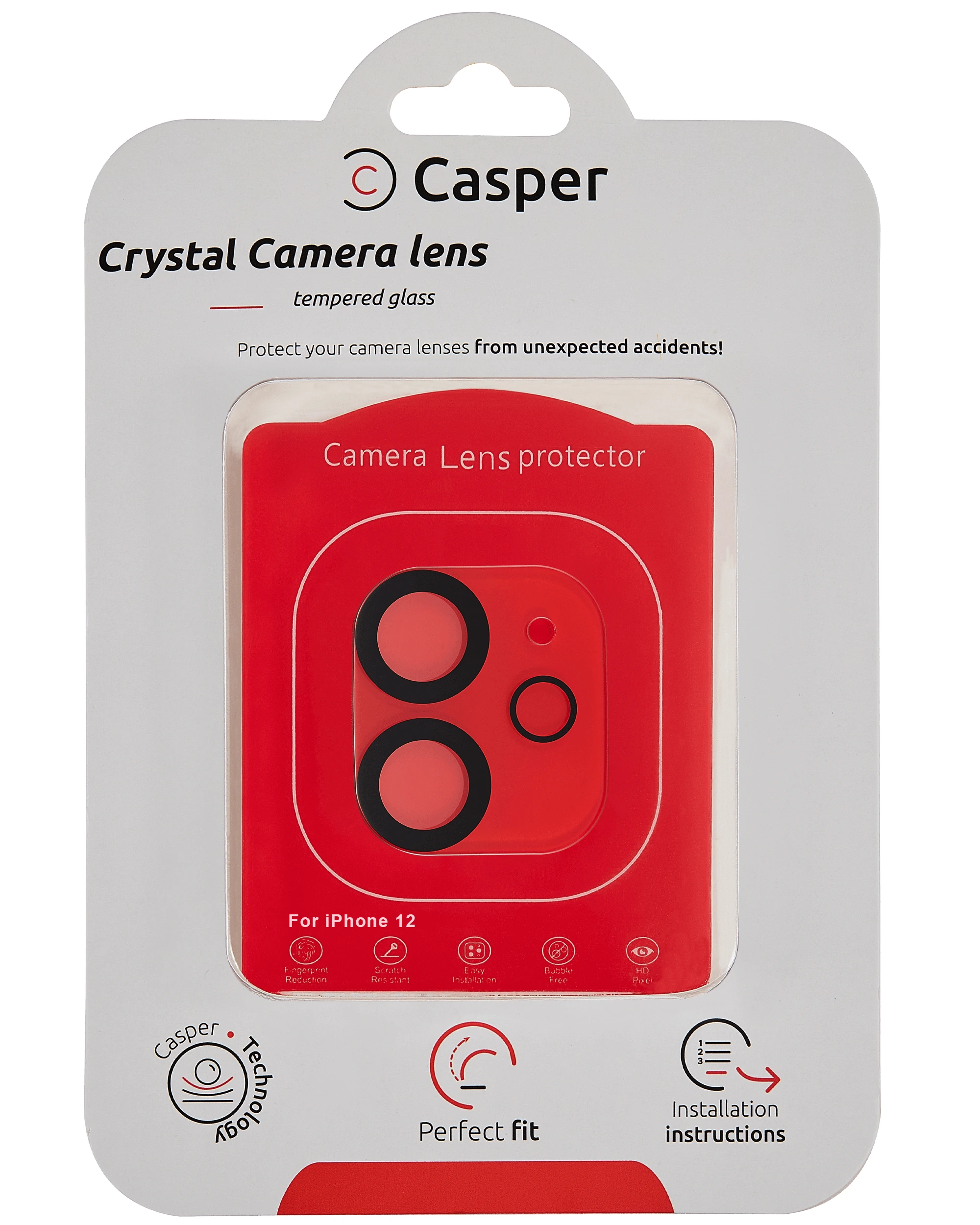 Vetro fotocamera Protector per iPhone 12 (Crystal Full Cover)