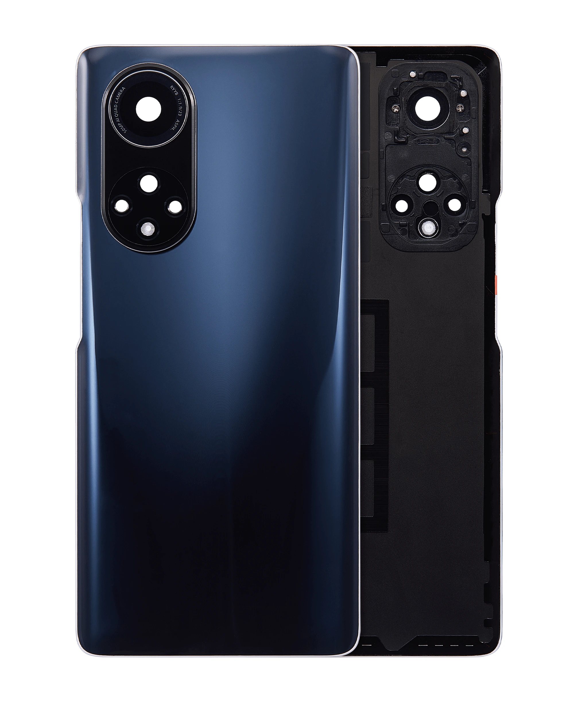 vetro cover posteriore con Vetro fotocamera per Huawei Nova 9 Pro (Nero)