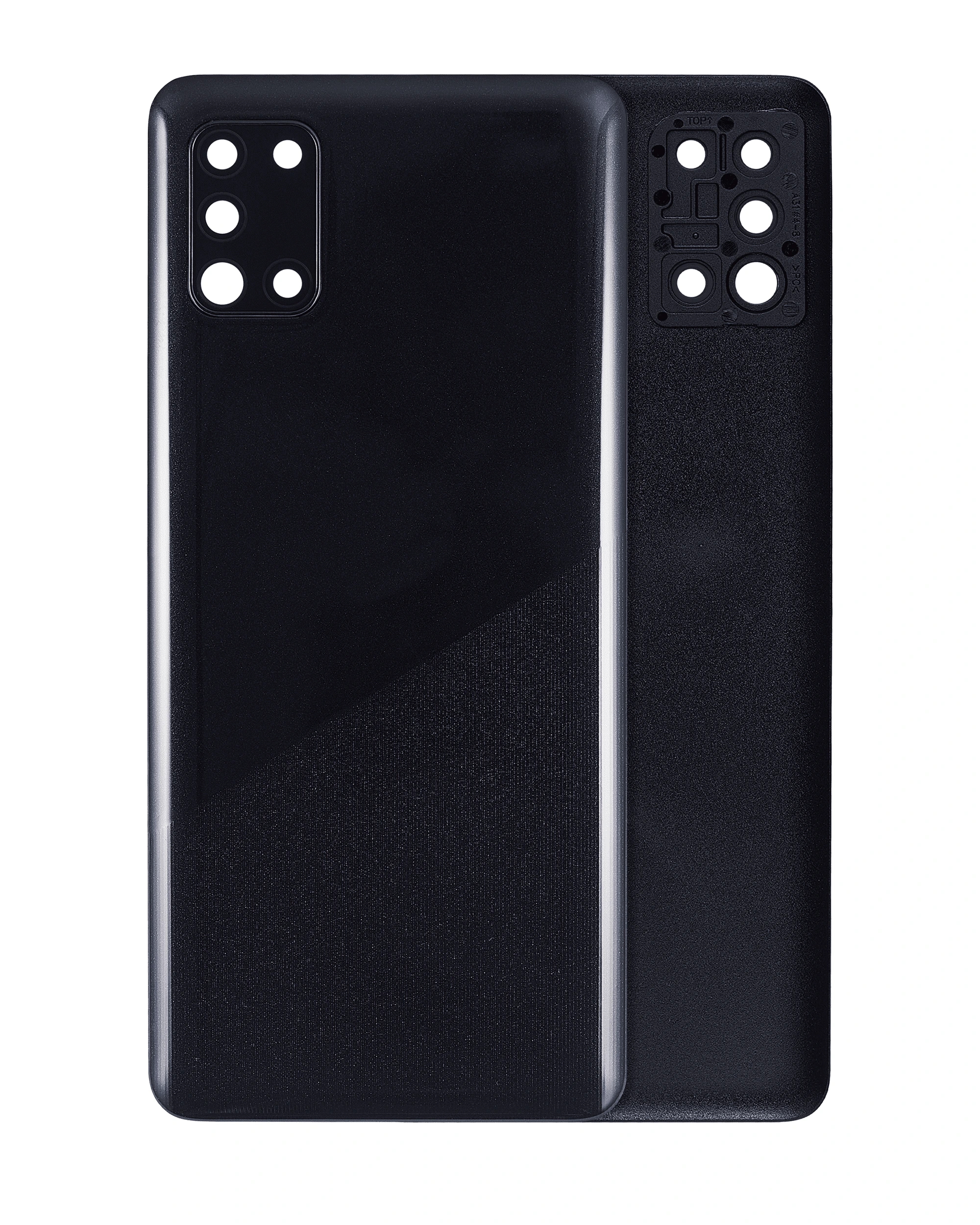 vetro cover posteriore con Vetro fotocamera per Samsung Galaxy A31 (A315 / 2020) (Prism Crush Nero)