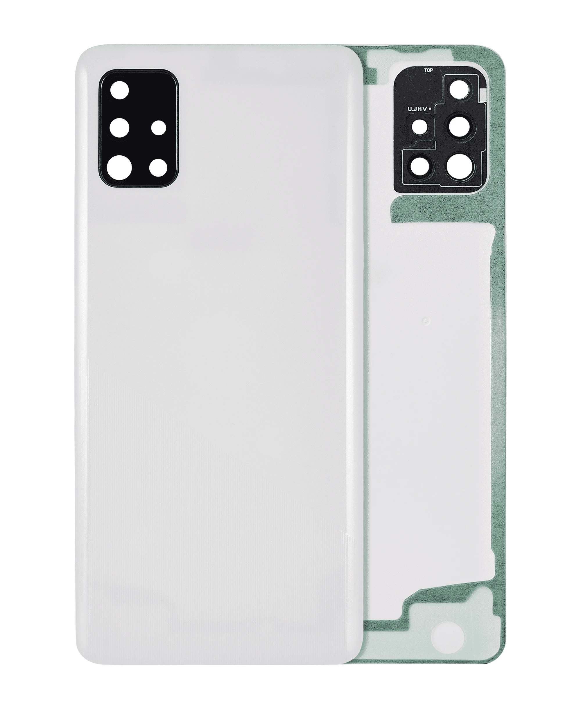 vetro cover posteriore con Vetro fotocamera per Samsung Galaxy A51 4G (A515 / 2019) (Prism Crush Bianco)