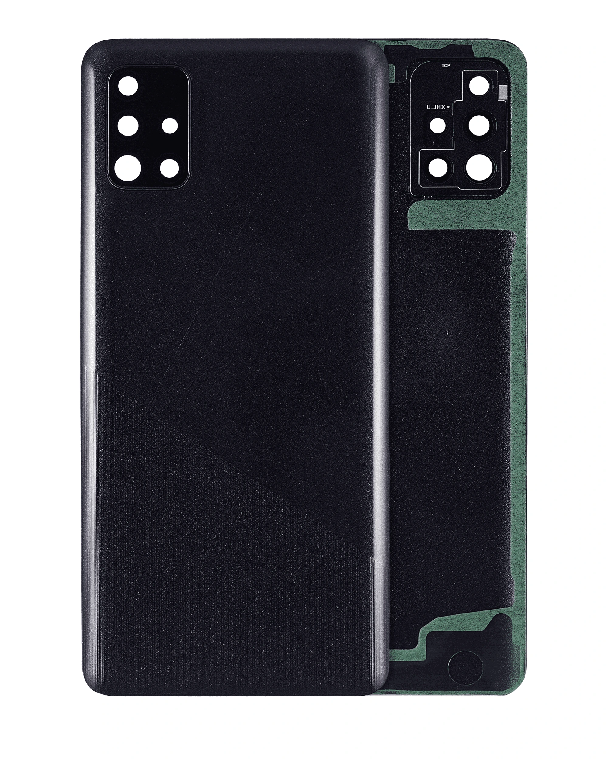 vetro cover posteriore con Vetro fotocamera per Samsung Galaxy A51 4G (A515 / 2019) (Prism Crush Nero)