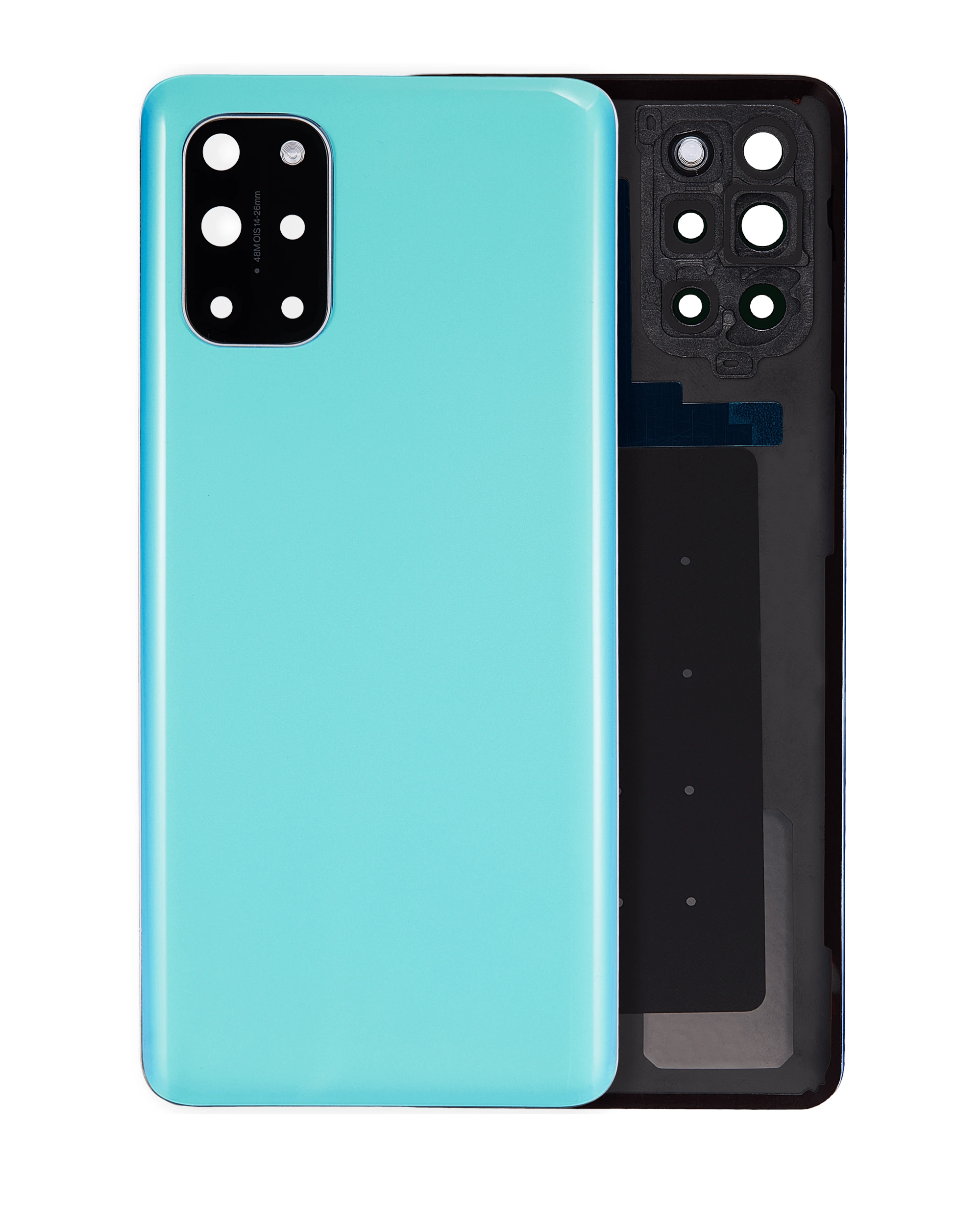vetro cover posteriore con Vetro fotocamera per OnePlus 8T (Aftermarket Plus) (Aquamarine Verde)