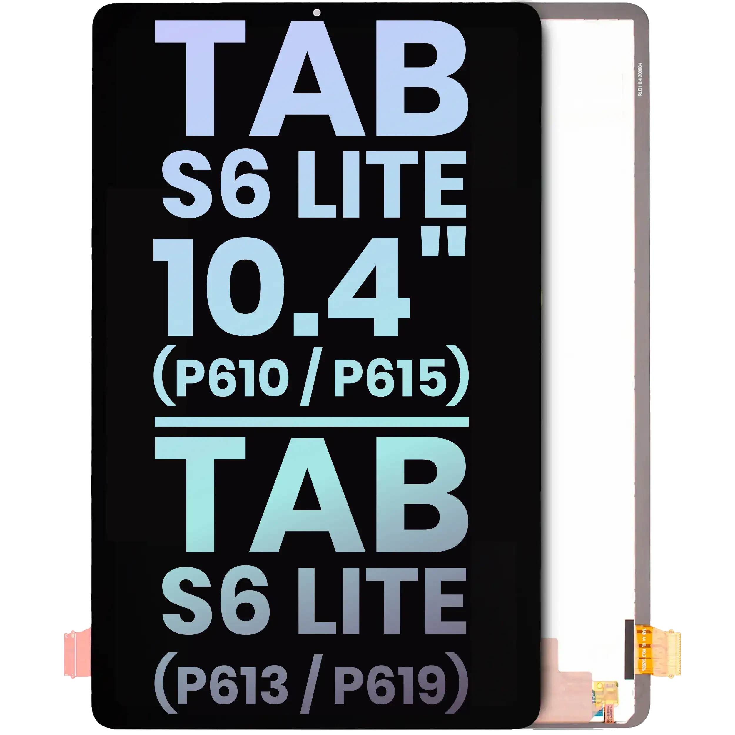 Display LCD completo senza Frame per Samsung Galaxy Tab S6 Lite 10.4" (P610 / P615) (2020) / Tab S6 Lite 10.4" (P613 / P619) (2022) (Service Pack)