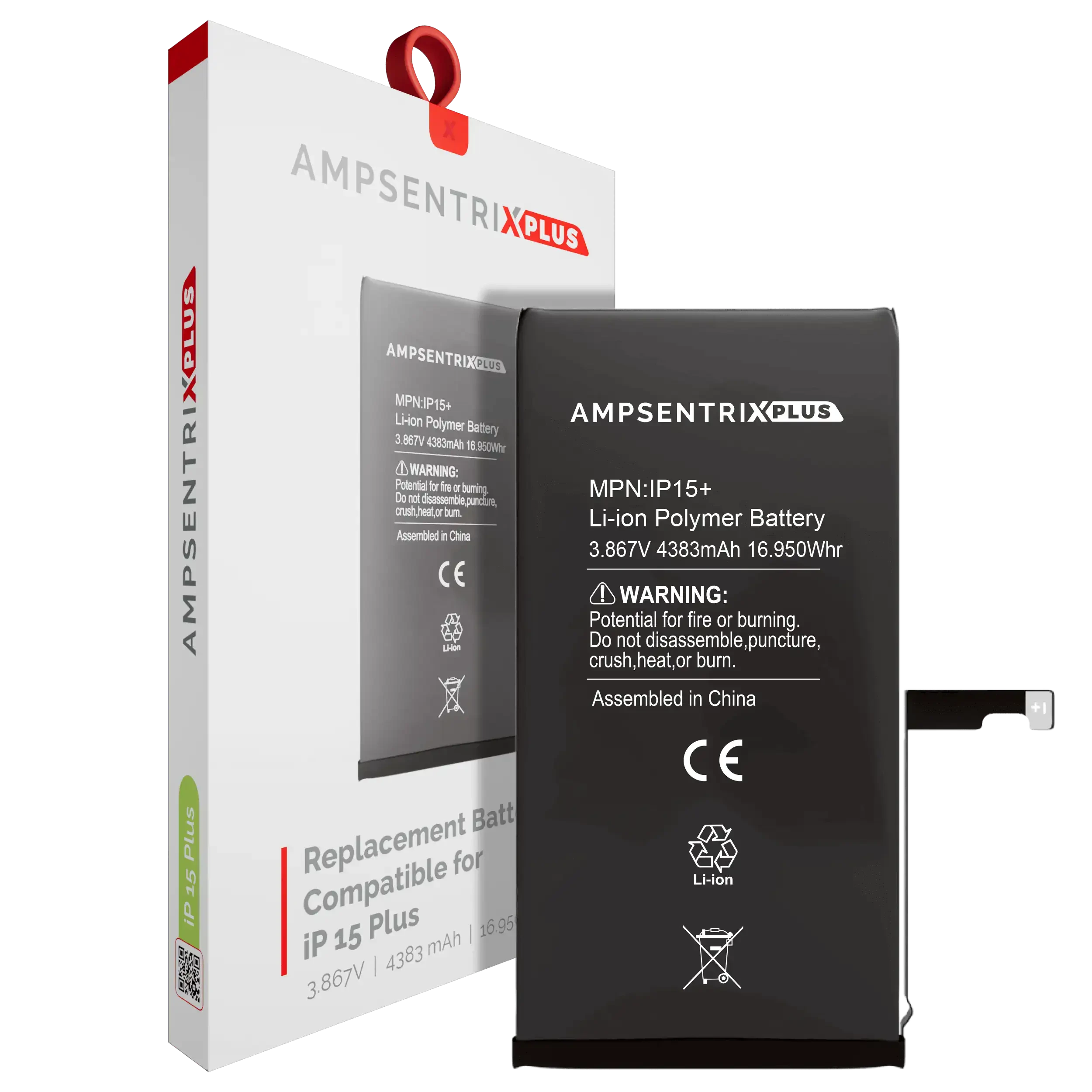 Batteria di ricambio per iPhone 15 Plus