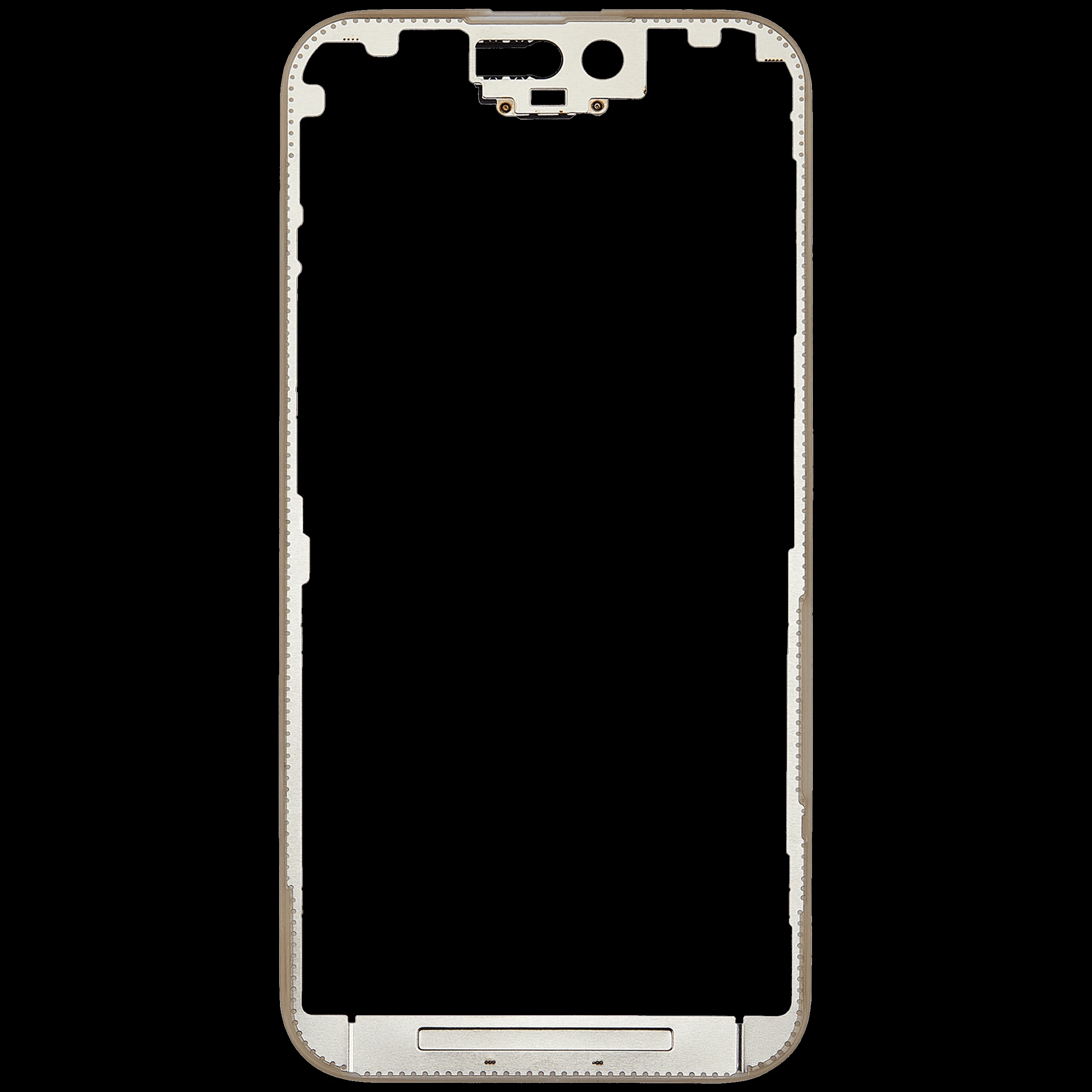 LCD Frame senza Glue compatibile per iPhone 15 Pro (5 pezzi) (OCA Master)