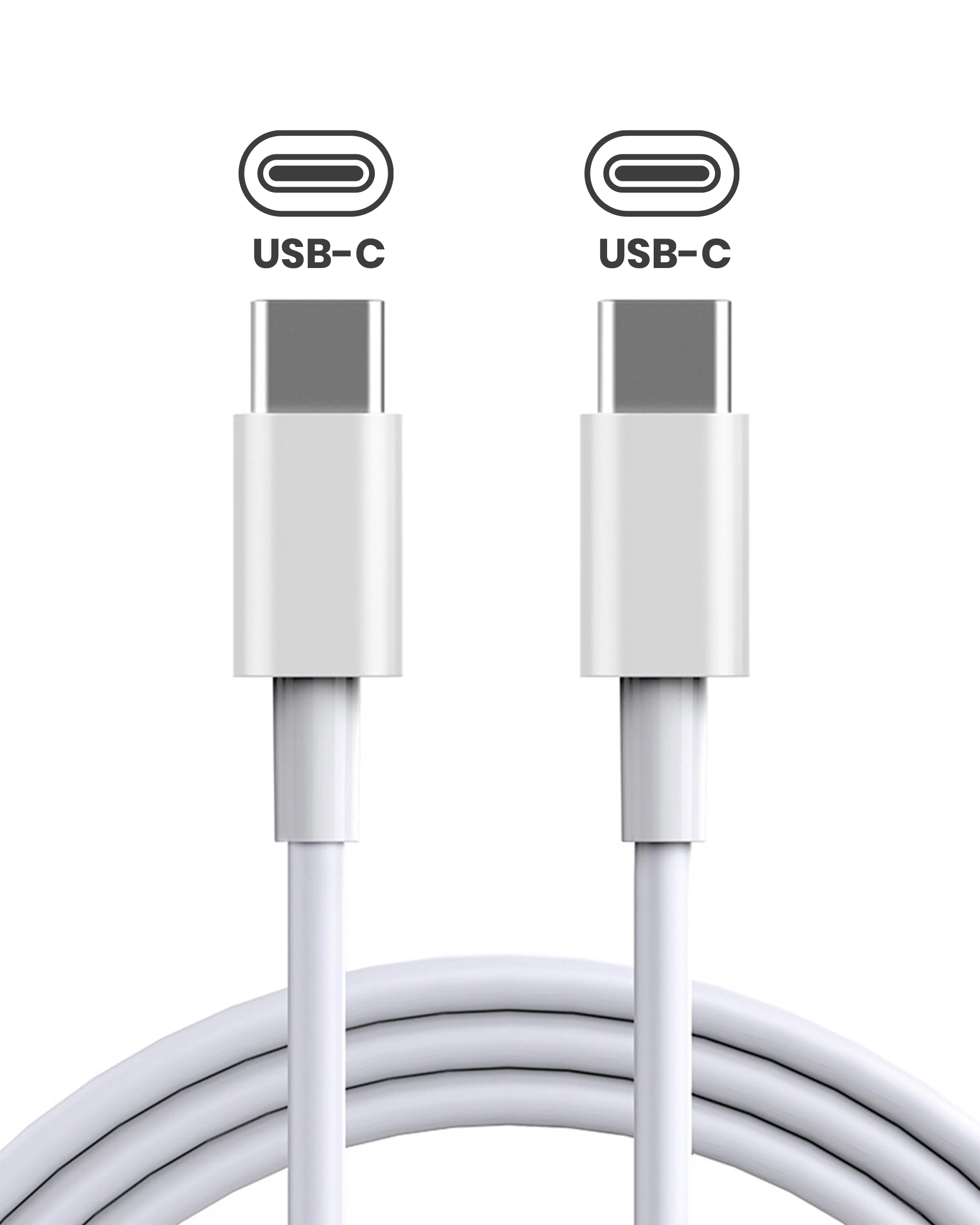 Apple USB-C to USB-C Cavo (1m, 3ft) (Service Pack grado A, Bulk confezioneaging) (10 pezzi)