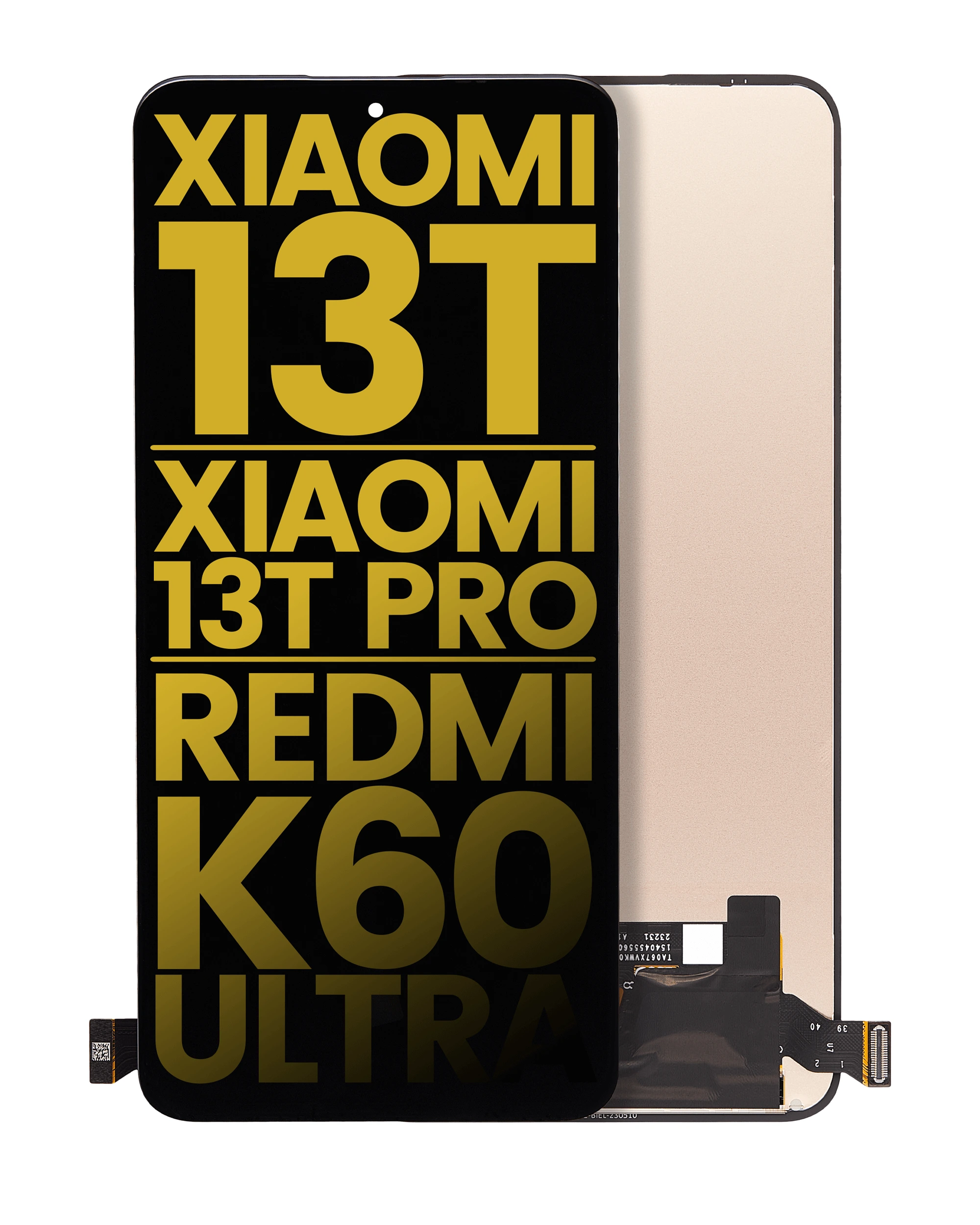 Display OLED completo senza Frame per Xiaomi 13T / 13T Pro / Redmi K60 Ultra (Refurbished) (tutti i colori)