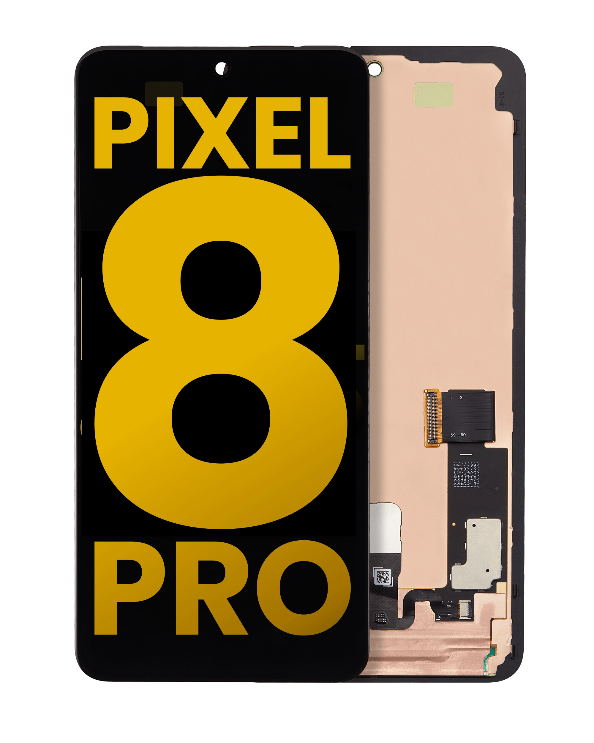 Display OLED completo con Frame (con Fingerprint Sensore) per Google Pixel 8 Pro (Refurbished) (tutti i colori)