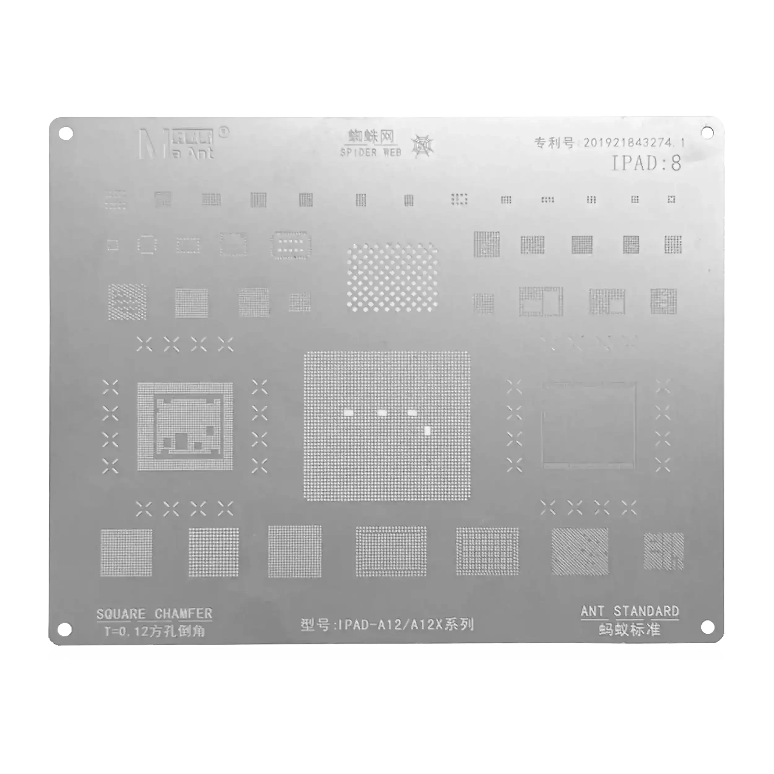 BGA Reballing Stencil per iPad 8 / Air 2