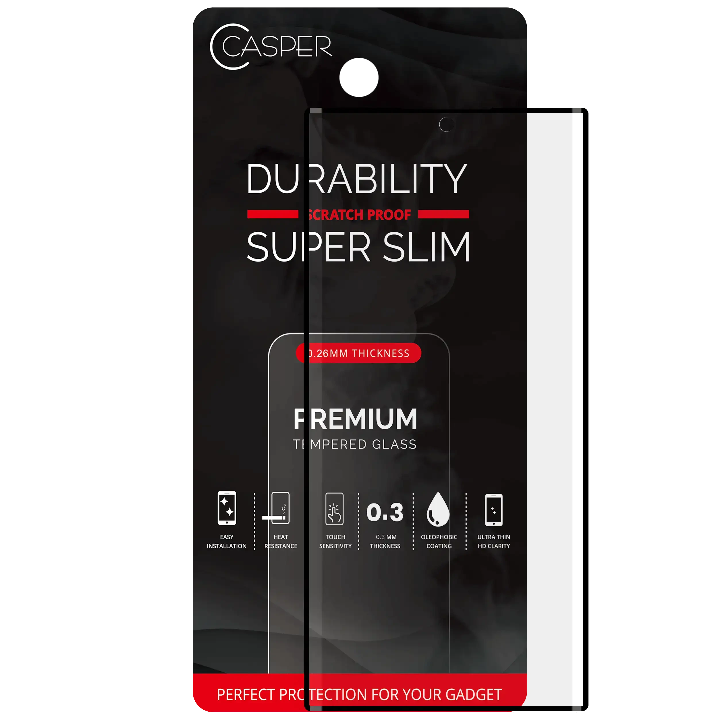 Casper Edge-glued Vetro temperato per Samsung Galaxy S22 Ultra (Case Friendly) (confezione retail)