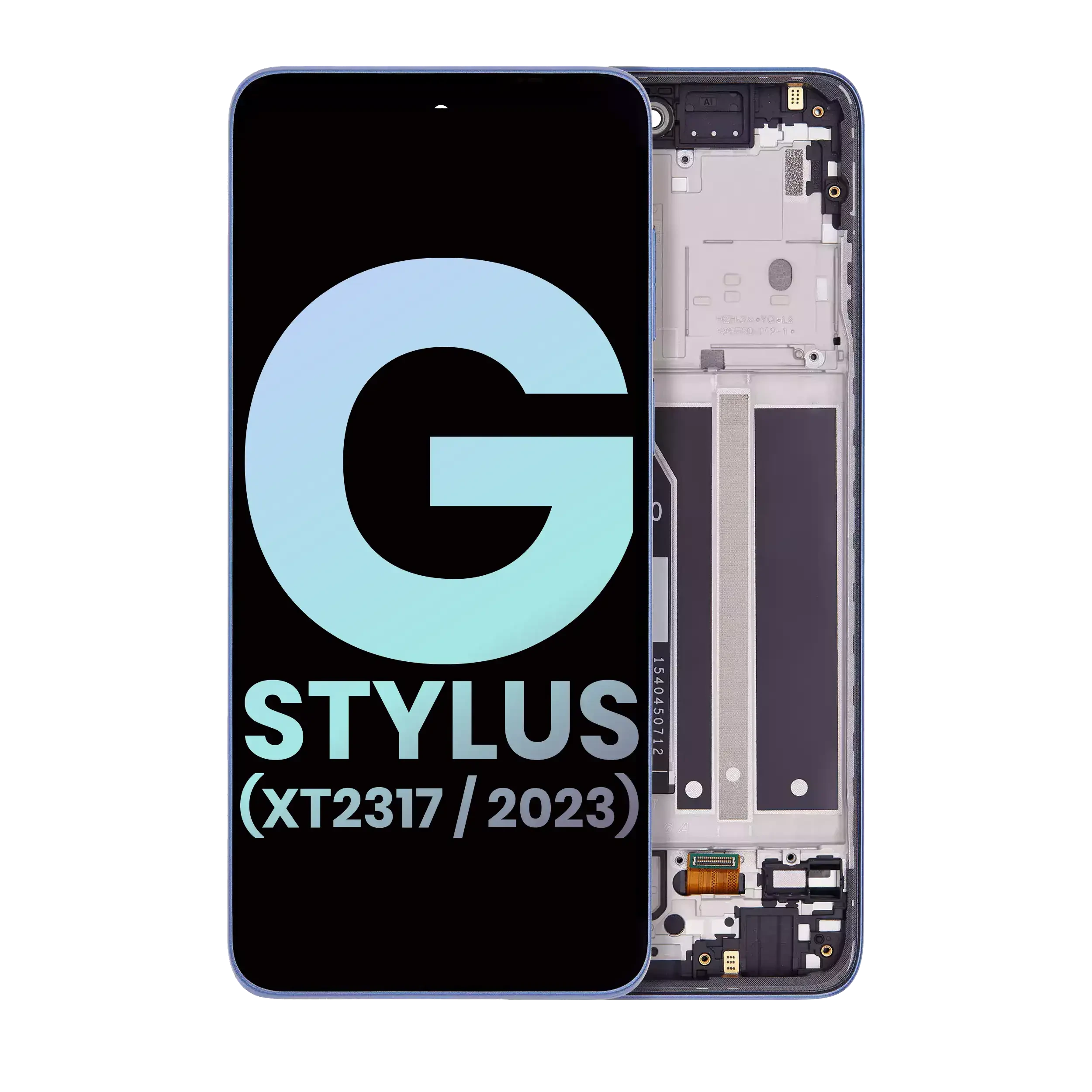 Display LCD completo con Frame per Motorola Moto G Stylus 4G (XT2317 / 2023) (Service Pack) (Blu)