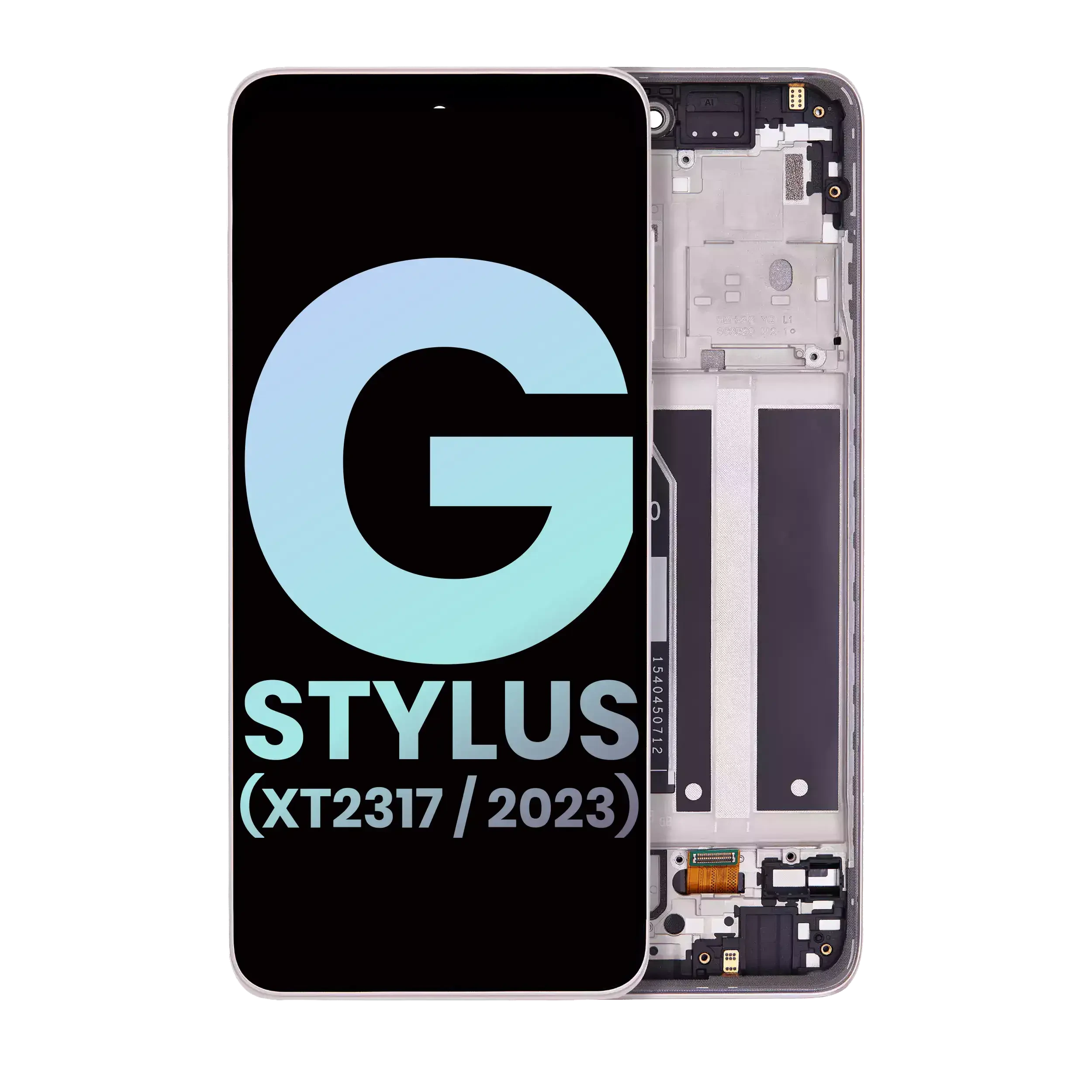 Display LCD completo con Frame per Motorola Moto G Stylus 4G (XT2317 / 2023) (Service Pack) (Rosa)
