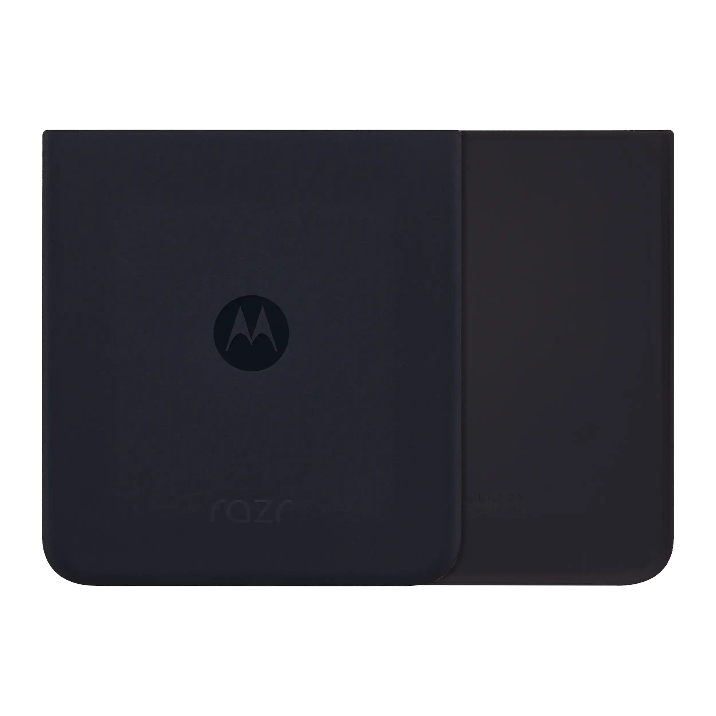 Bottom vetro cover posteriore per Motorola Razr Plus / Razr 40 Ultra (XT2321 / 2023) (Service Pack) (Phantom Nero)
