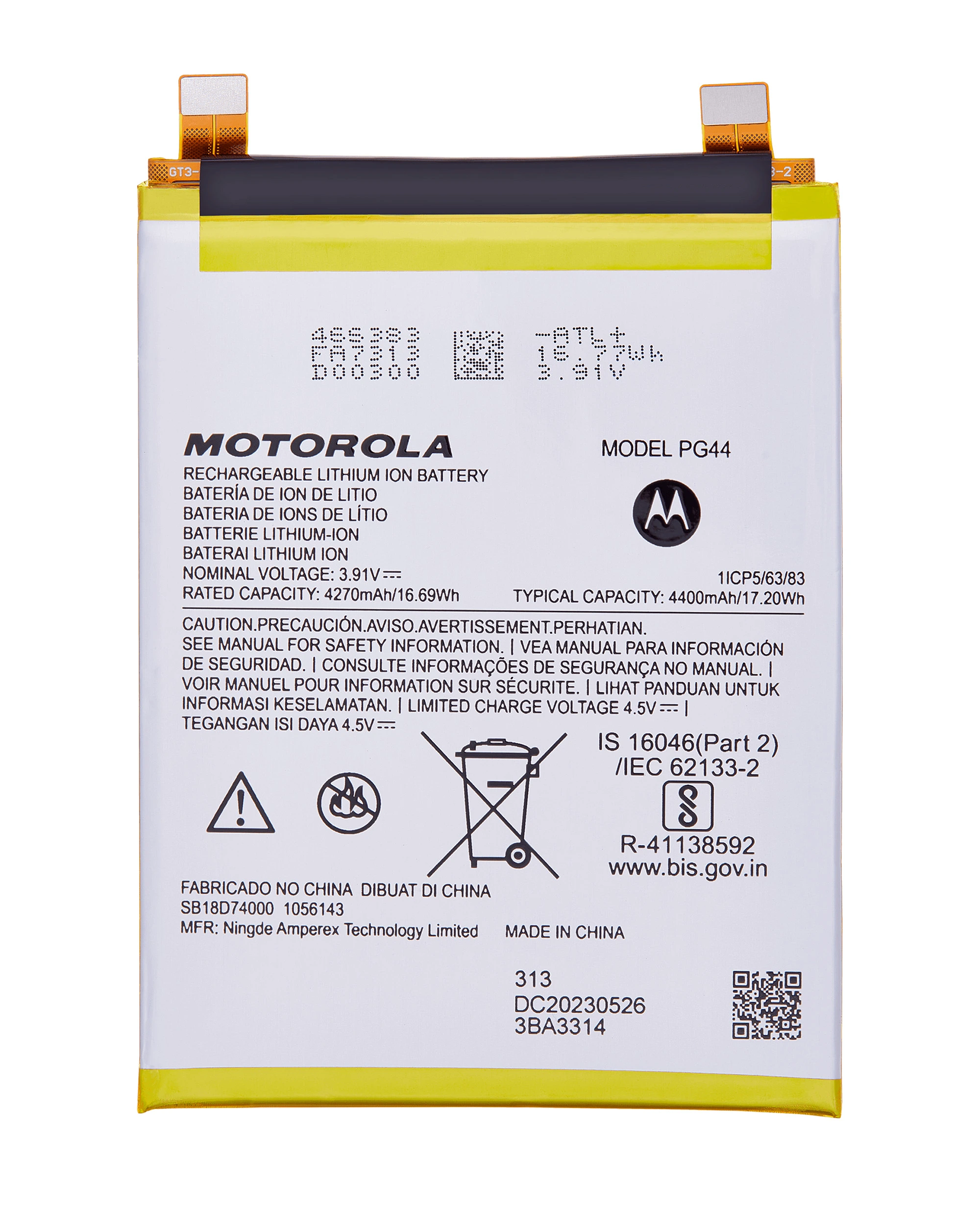 Batteria di ricambio per Motorola Moto Edge (XT2305 / 2023) (PG44) (Service Pack)