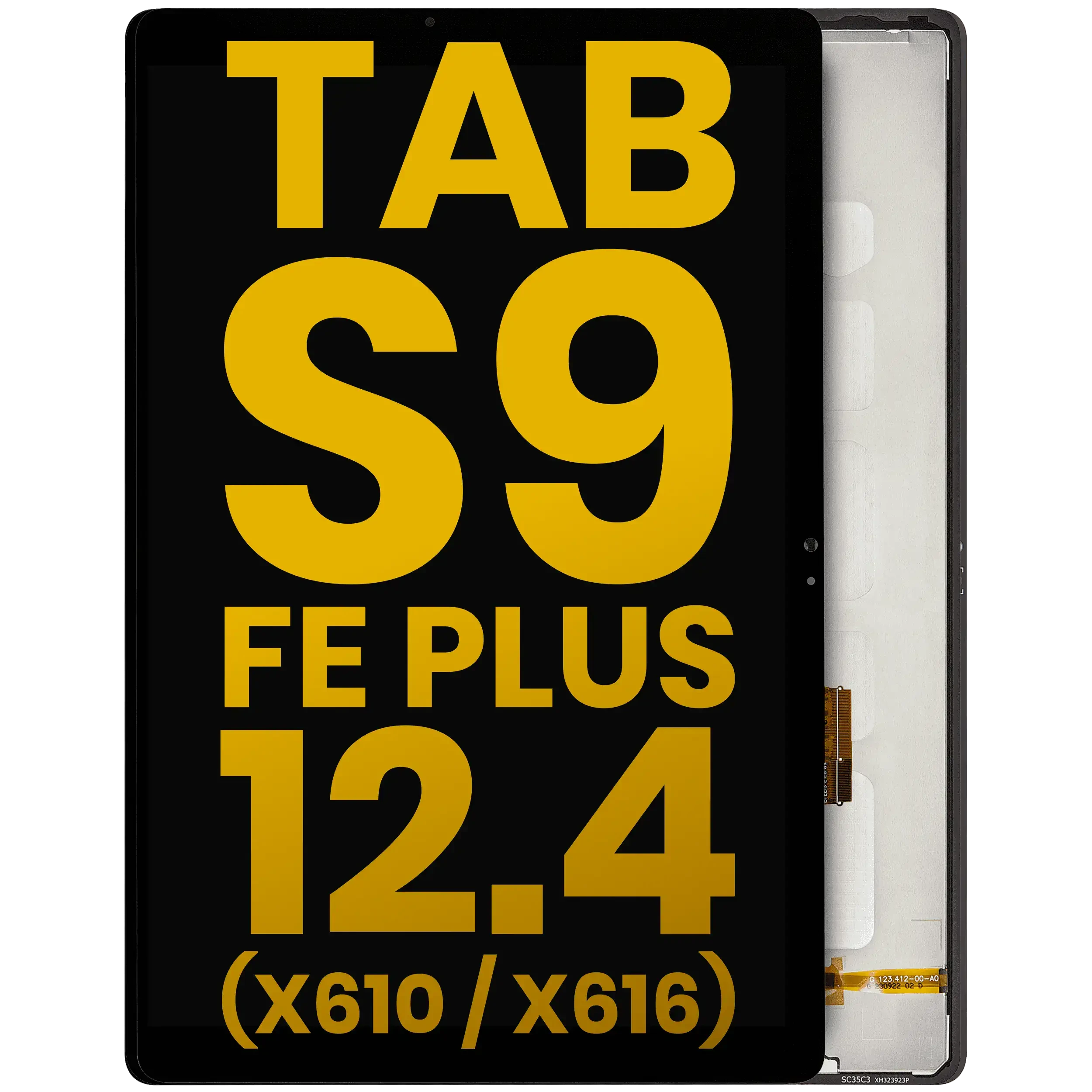 Display LCD completo senza Frame per Samsung Galaxy Tab S9 FE Plus 12.4" (X610 / X616) (2023) (Refurbished) (Nero)