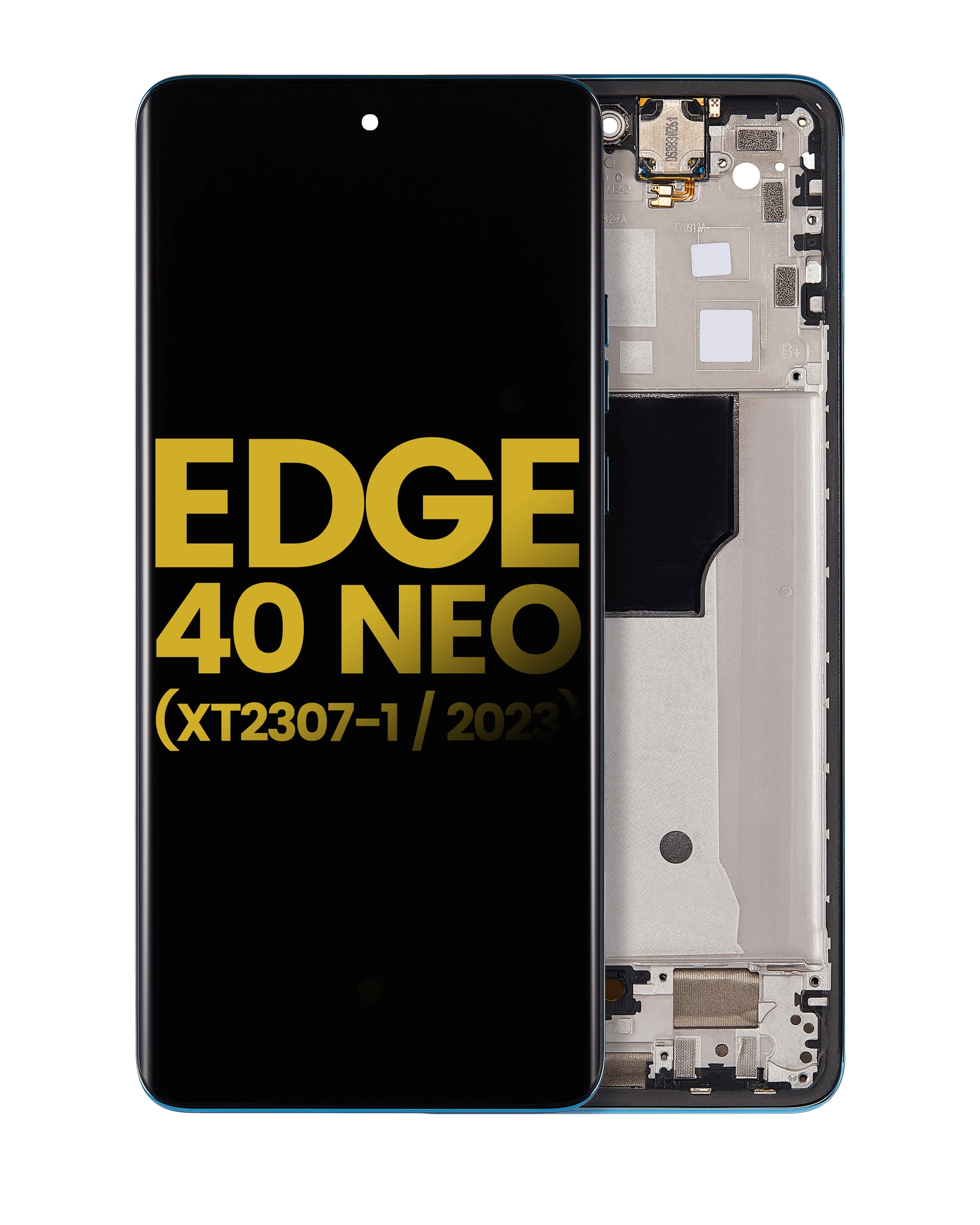 Display OLED completo con Frame per Motorola Moto Edge 40 Neo (XT2307-1 / 2023) (Refurbished) (Caneel Bay)