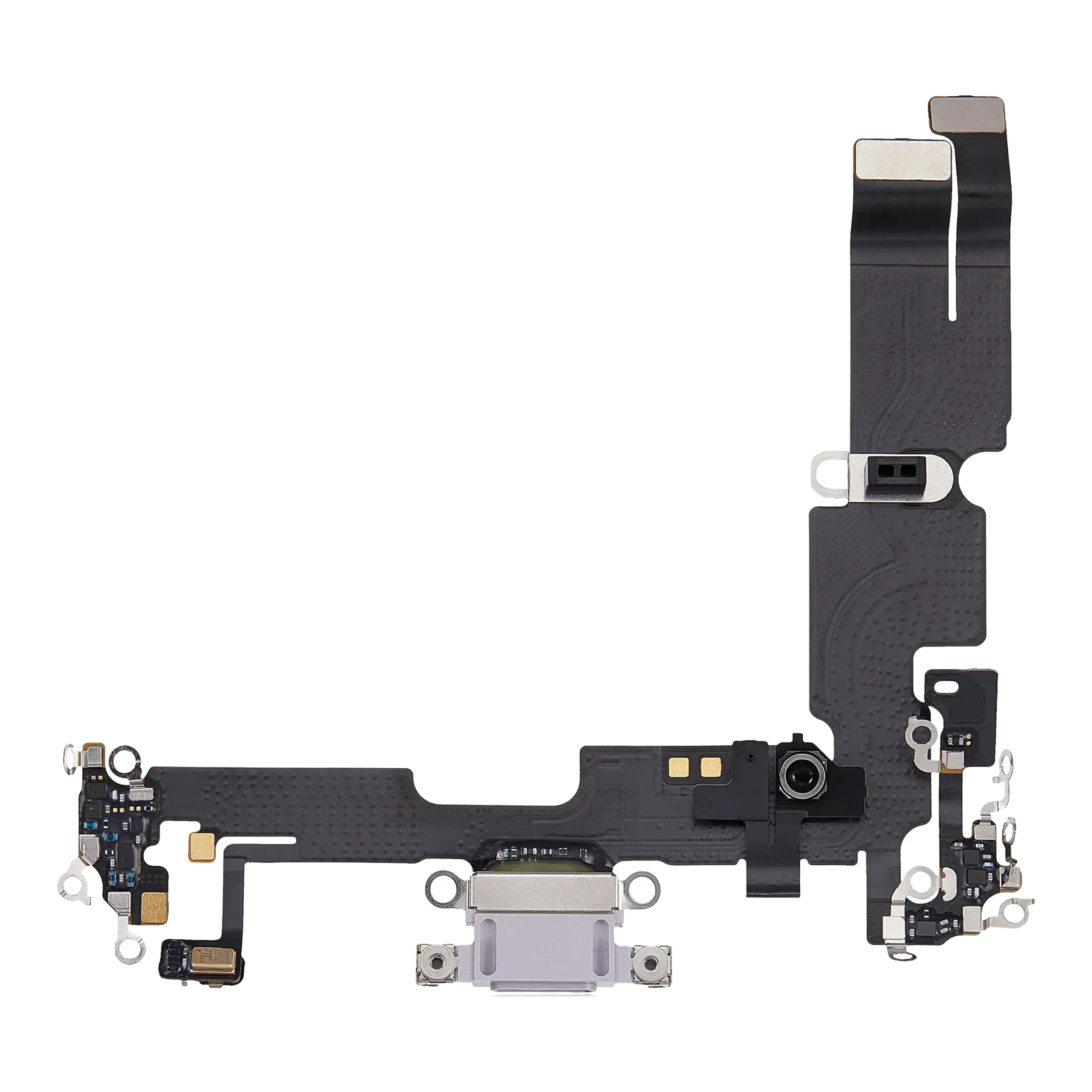 Flat connettore di ricarica per iPhone 14 Plus (Used Service Pack Pull) (Viola)