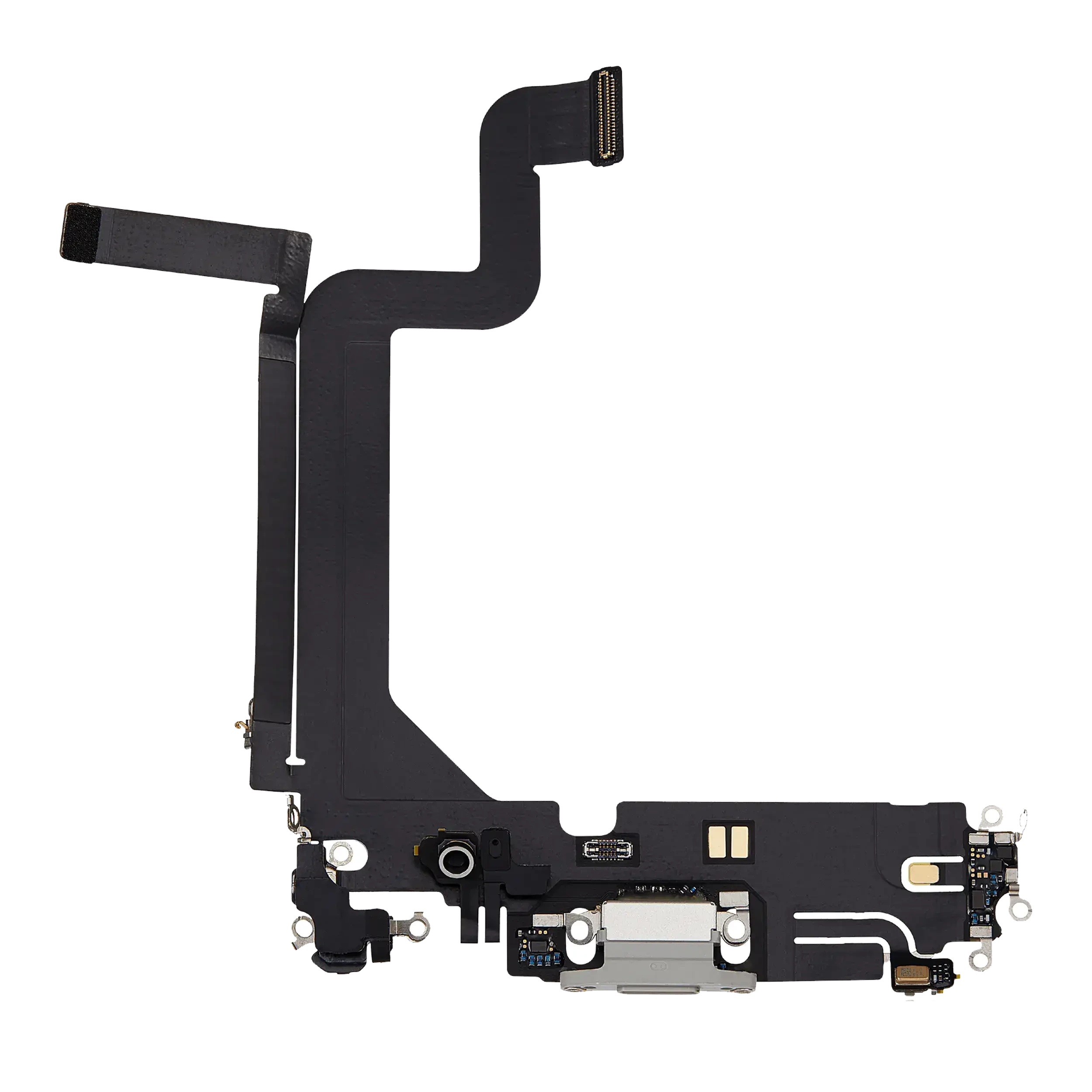 Flat connettore di ricarica per iPhone 14 Pro Max (Used Service Pack Pull) (Argento)