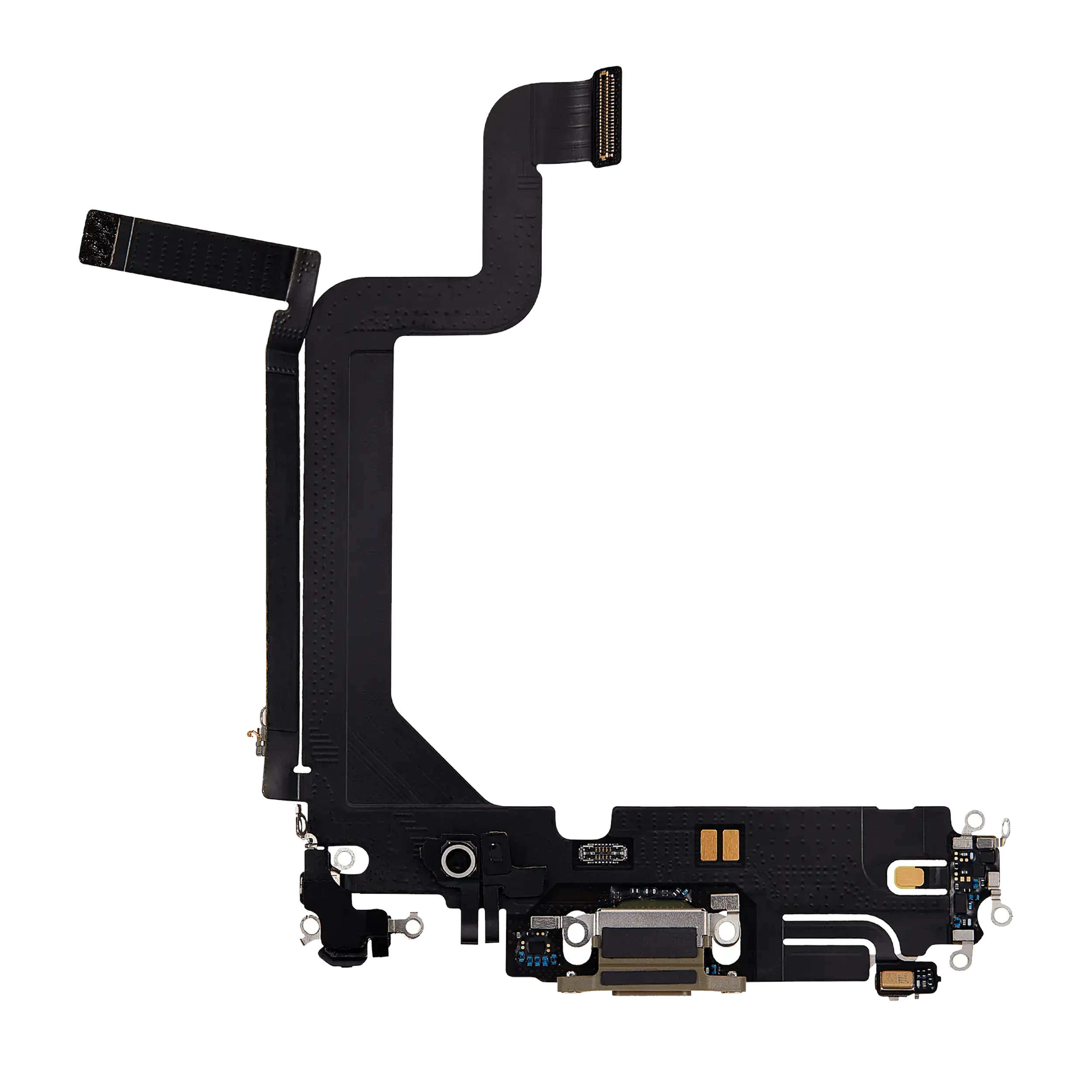Flat connettore di ricarica per iPhone 14 Pro Max (Used Service Pack Pull) (Oro)