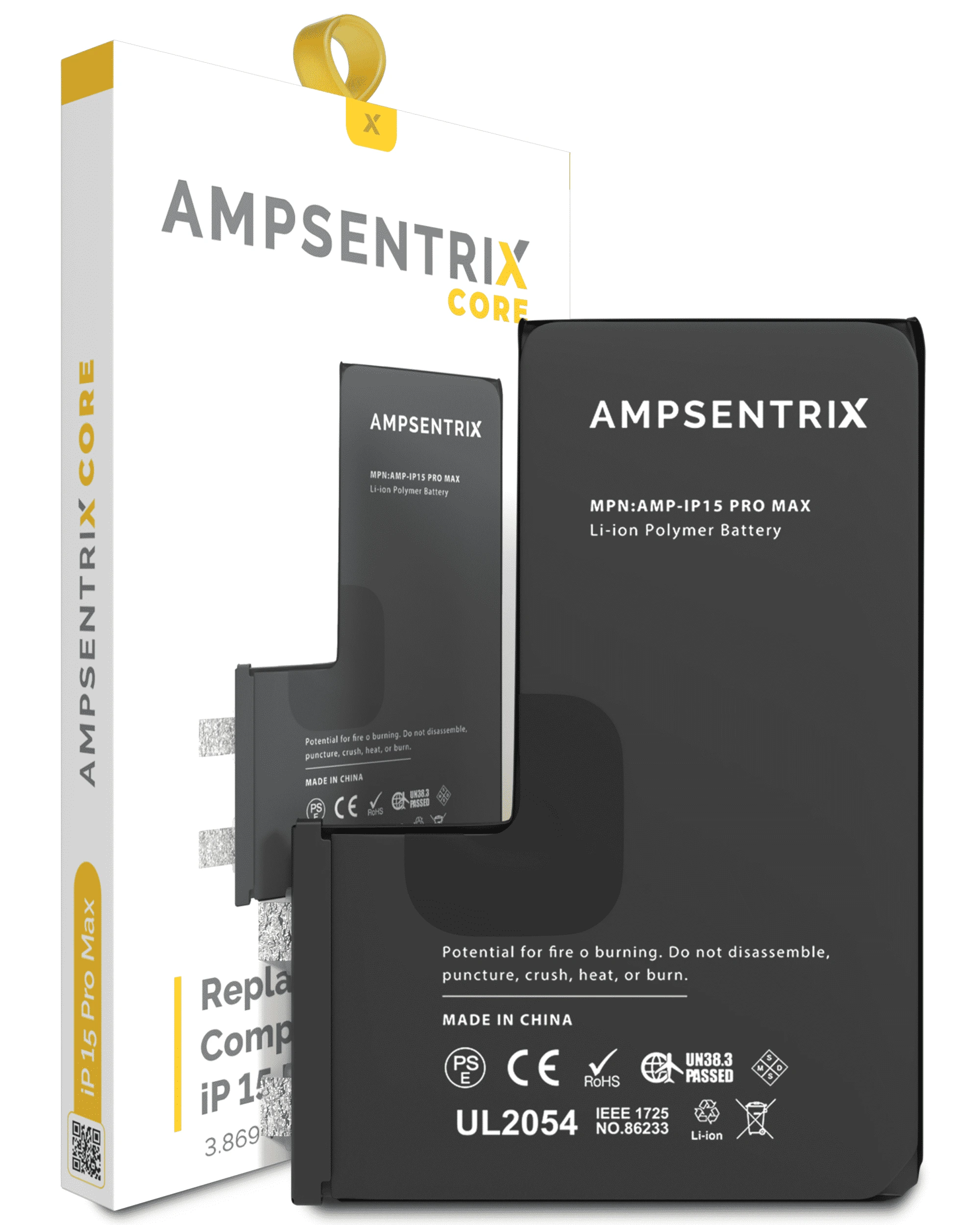 Batteria di ricambio Core per iPhone 15 Pro Max (Spot Welding Required)