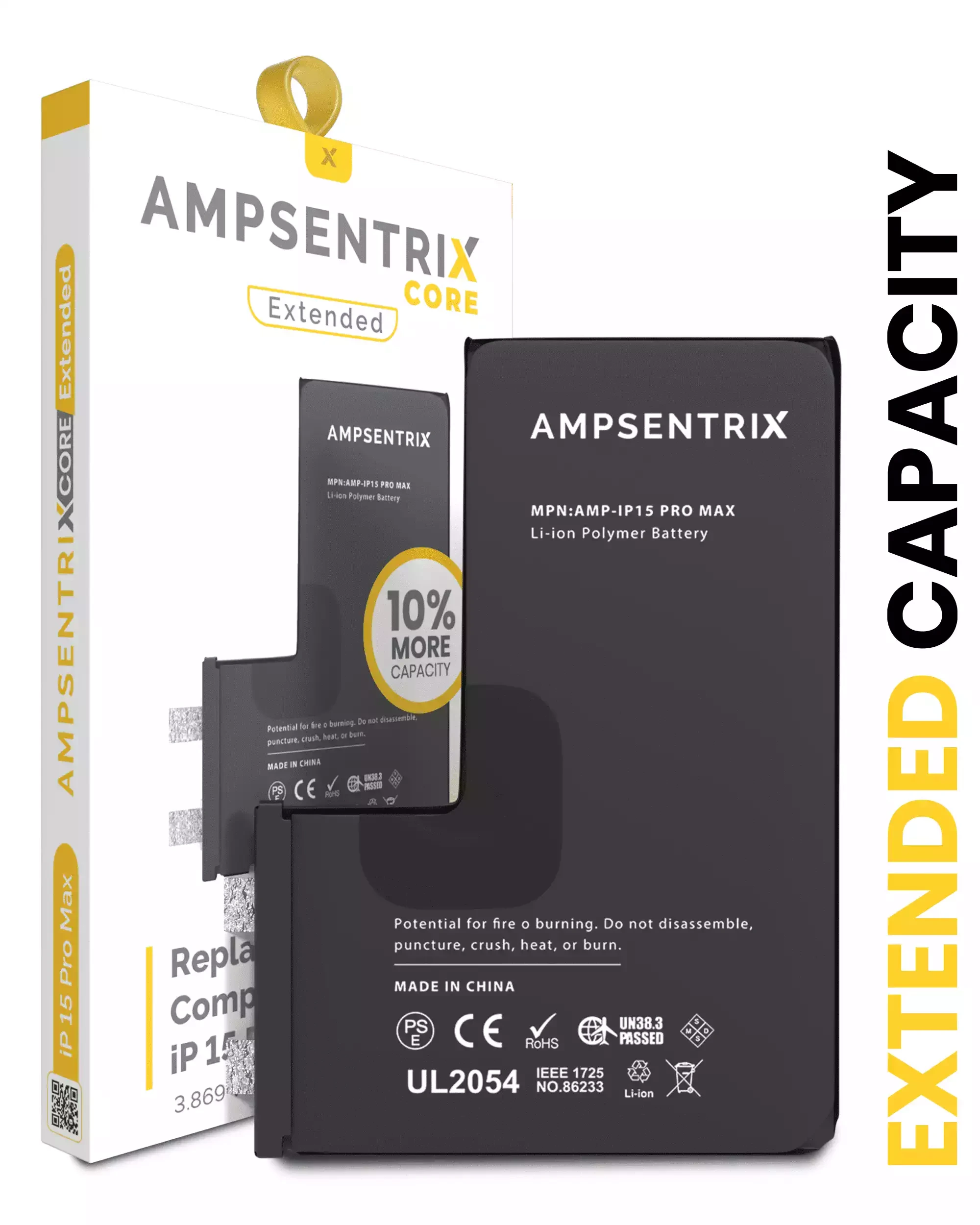 Batteria di ricambio per iPhone 15 Pro Max (Spot Welding Required)