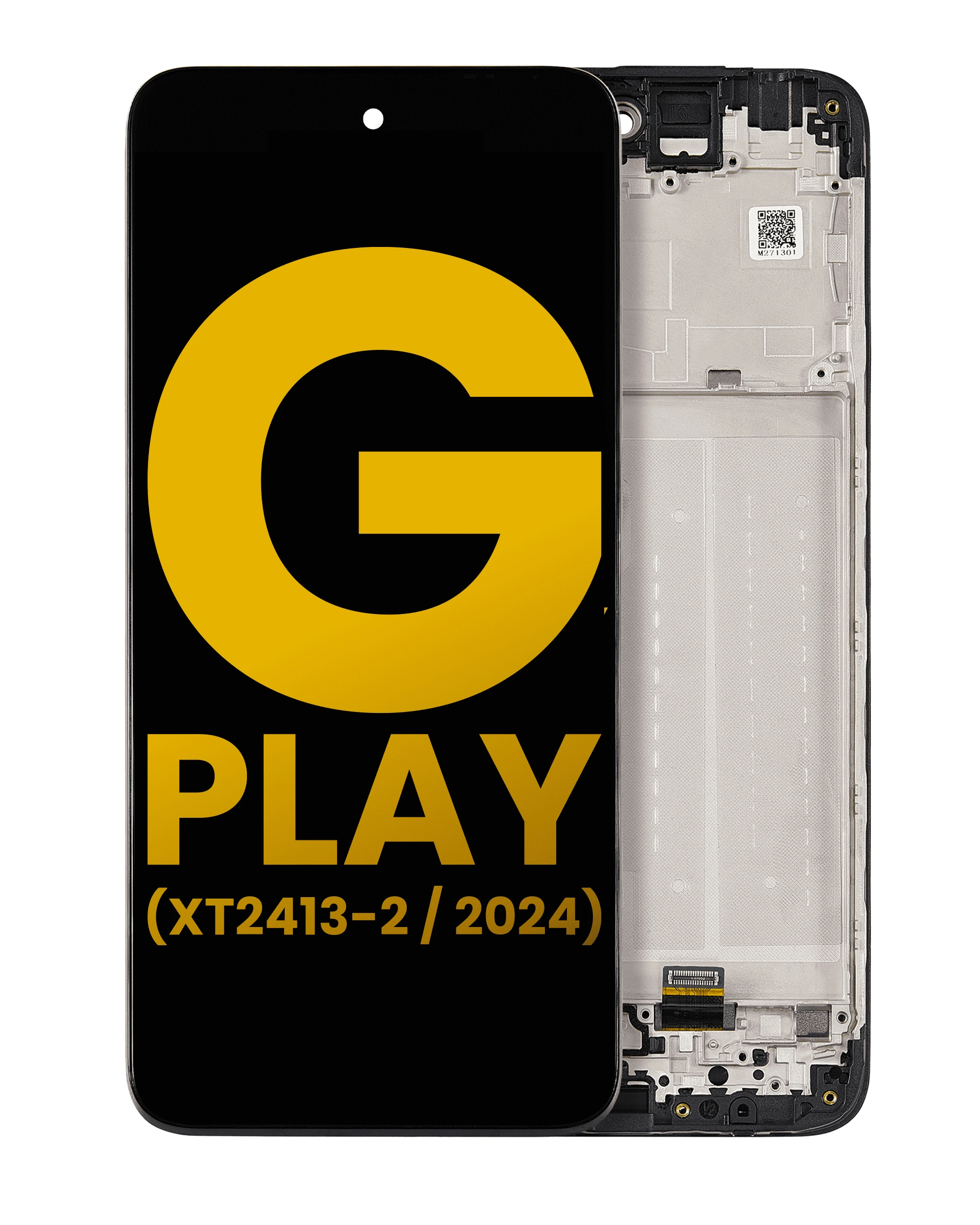 Display LCD completo con Frame per Motorola Moto G Play (XT2413 / 2024) (Refurbished) (tutti i colori)