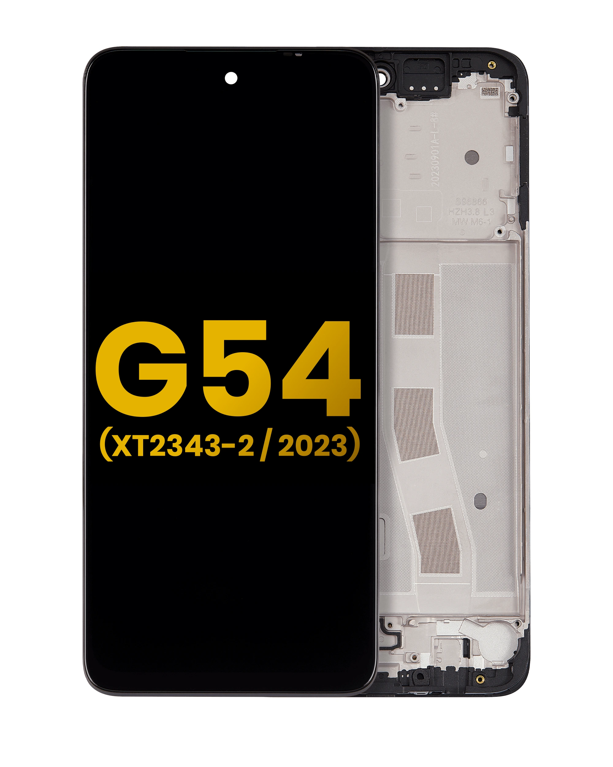 Display LCD completo con Frame per Moto G54 (XT2343 / 2023) (Refurbished) (tutti i colori)
