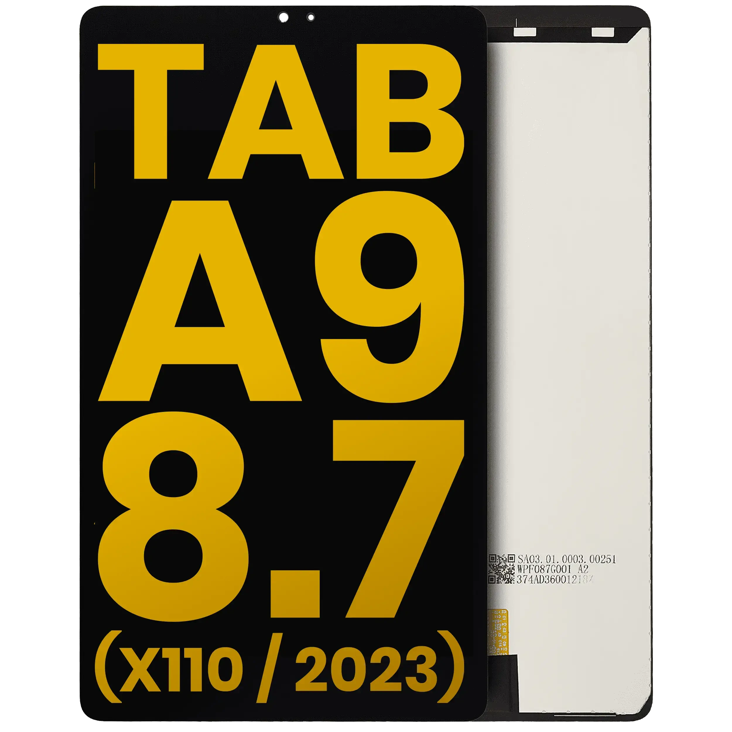 Display LCD completo senza Frame per Samsung Galaxy Tab A9 (X110) (2023) (solo WiFi) (Refurbished) (Nero)