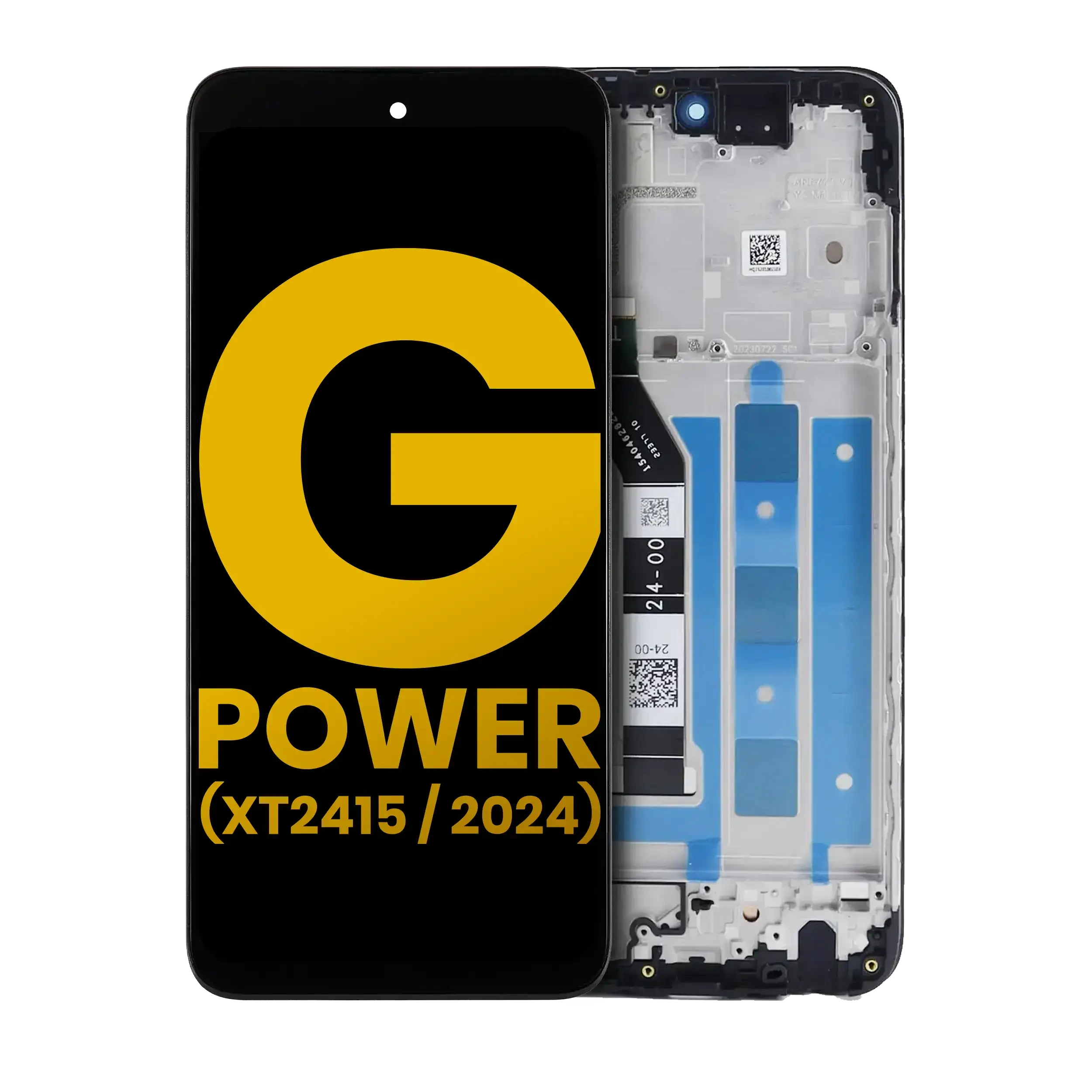 Display LCD completo con Frame per Motorola Moto G Power 5G (XT2415 / 2024) (Refurbished) (tutti i colori)