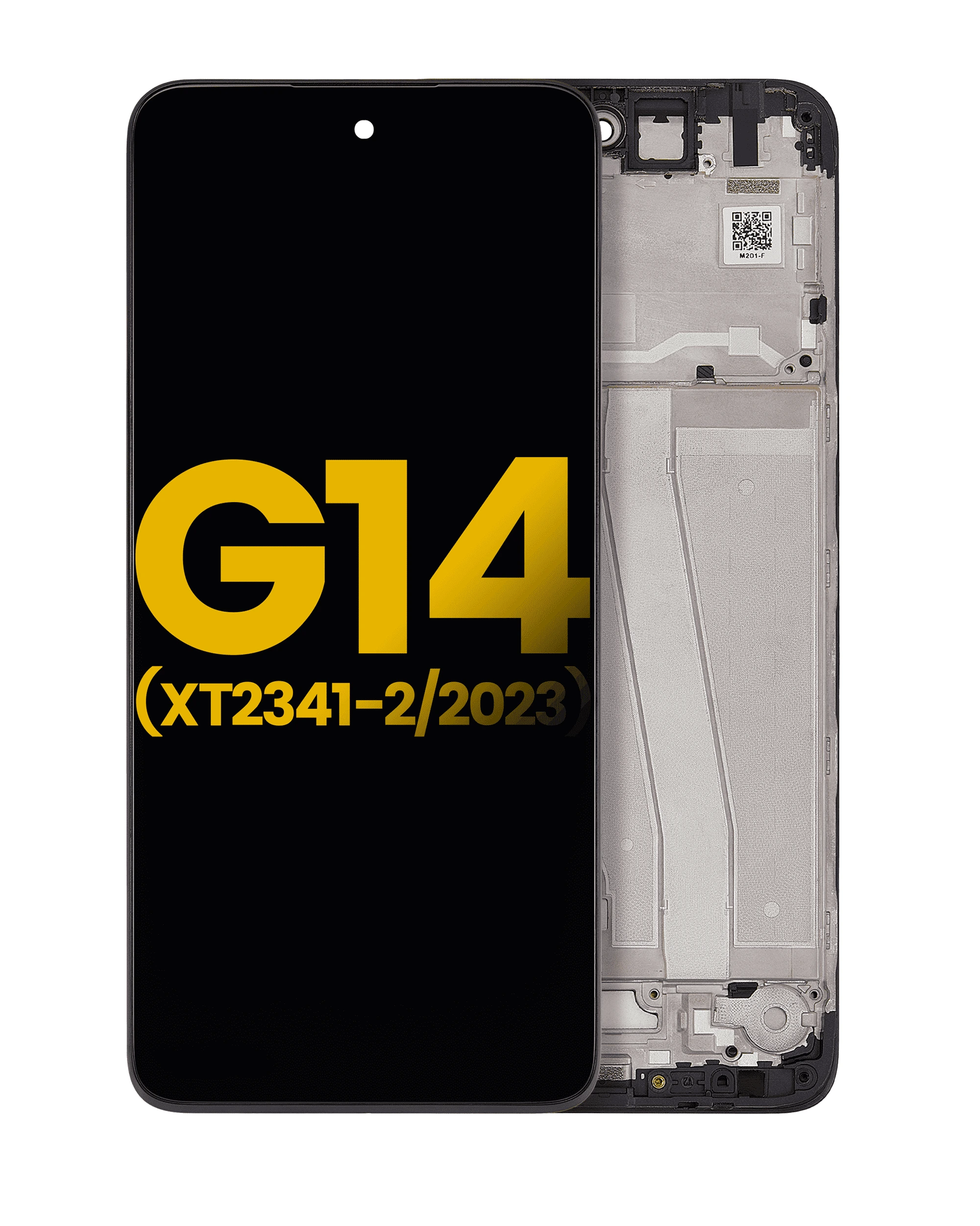 Display LCD completo con Frame per Motorola Moto G14 (XT2341 / 2023) (Refurbished) (tutti i colori)
