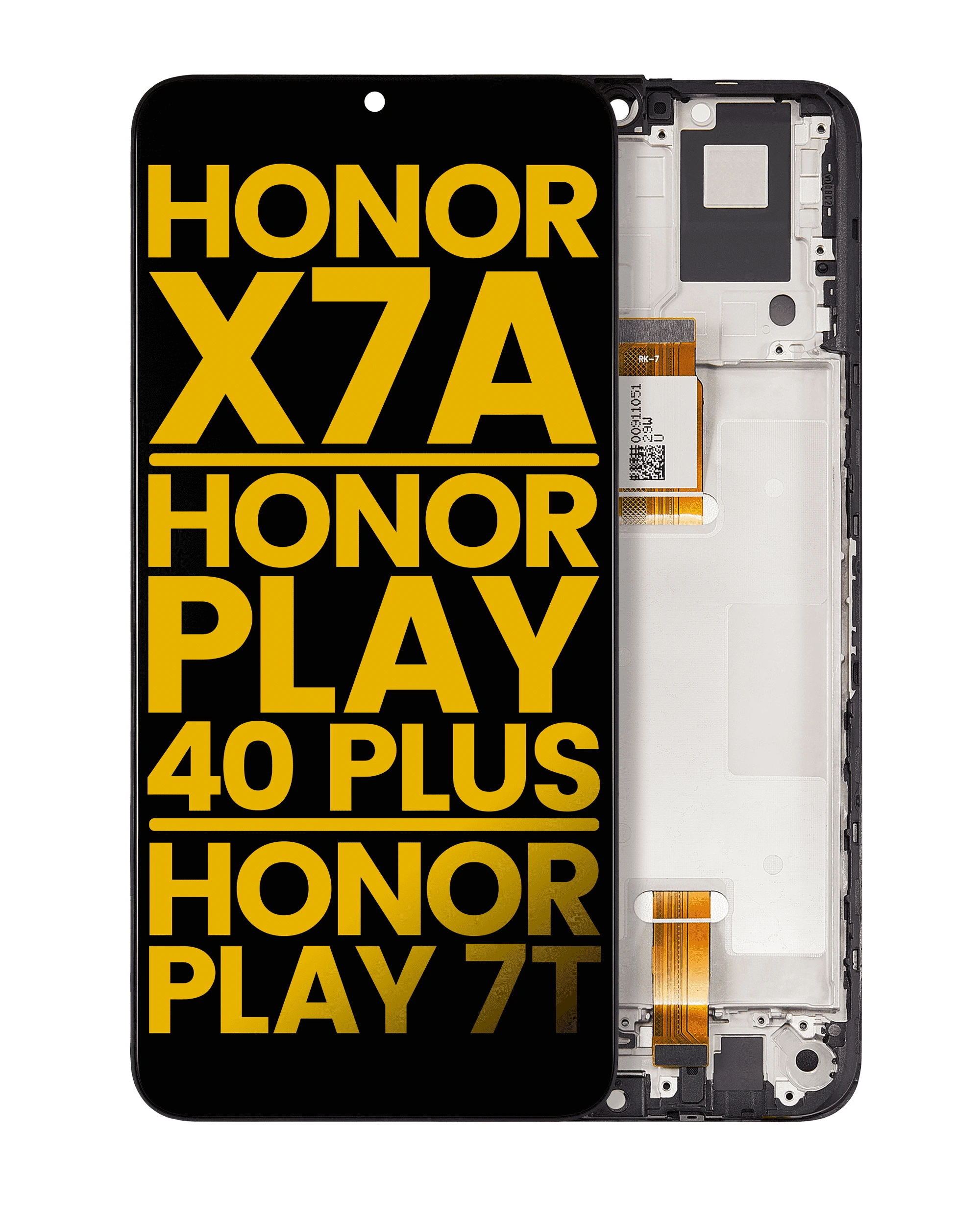 Display LCD completo con Frame per Honor X7A / Honor Play 40 Plus / Honor Play7T (Refurbished) (tutti i colori)