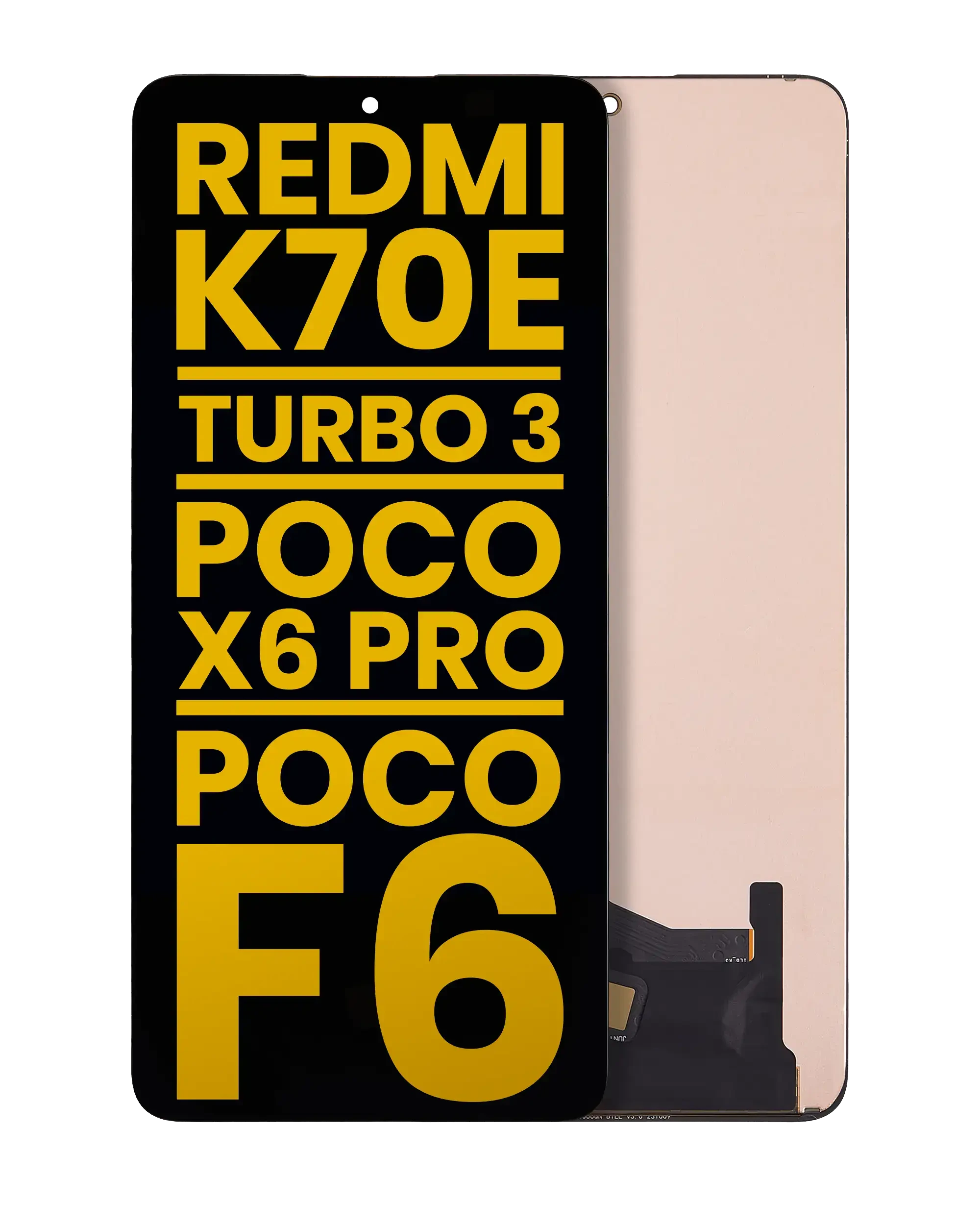 Display OLED completo senza Frame per Xiaomi Redmi K70E / Turbo 3 / Poco X6 Pro / Poco F6 (Refurbished) (tutti i colori)