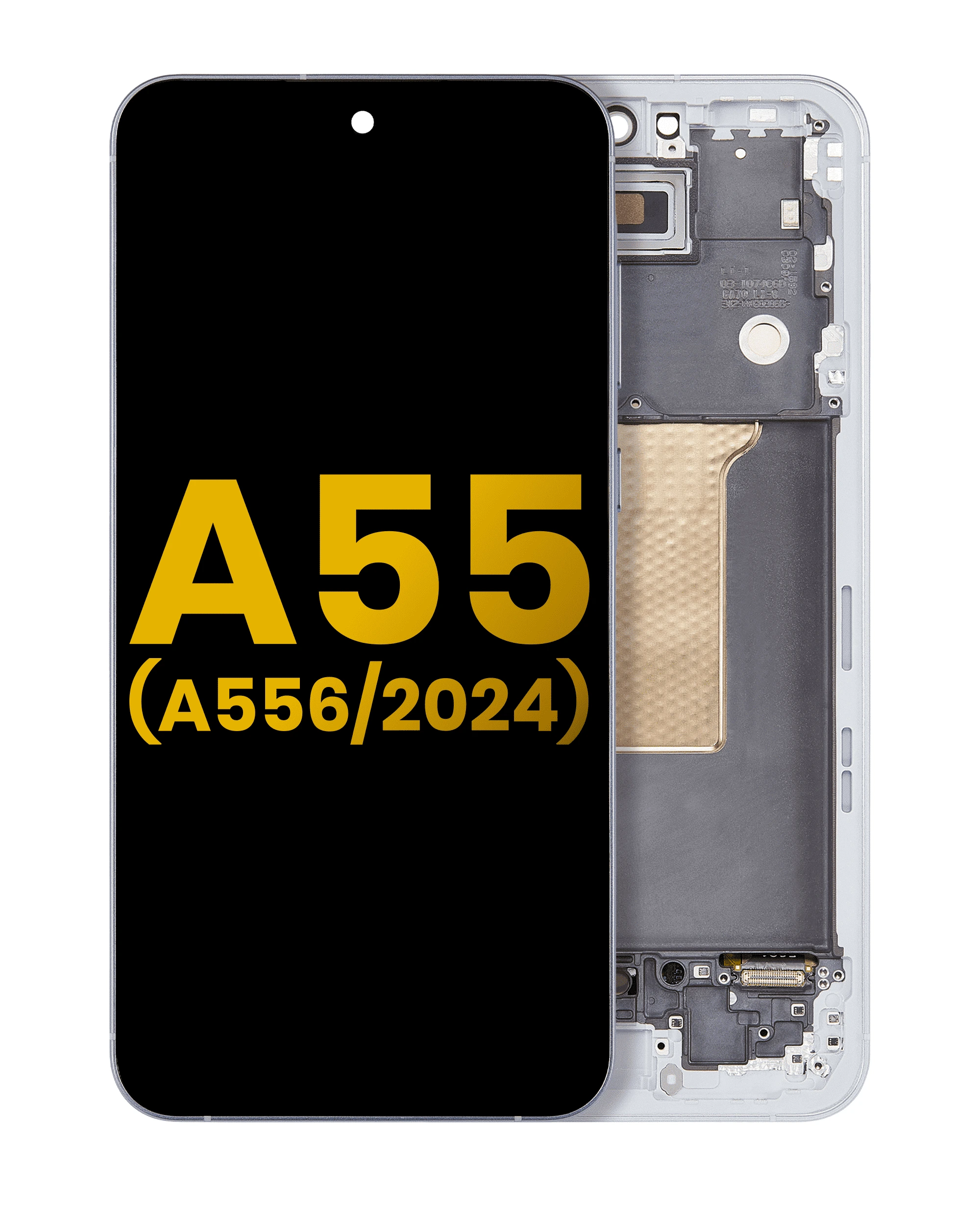 Display OLED completo con Frame per Samsung Galaxy A55 (A556 / 2024) (Refurbished) (Iceblue)