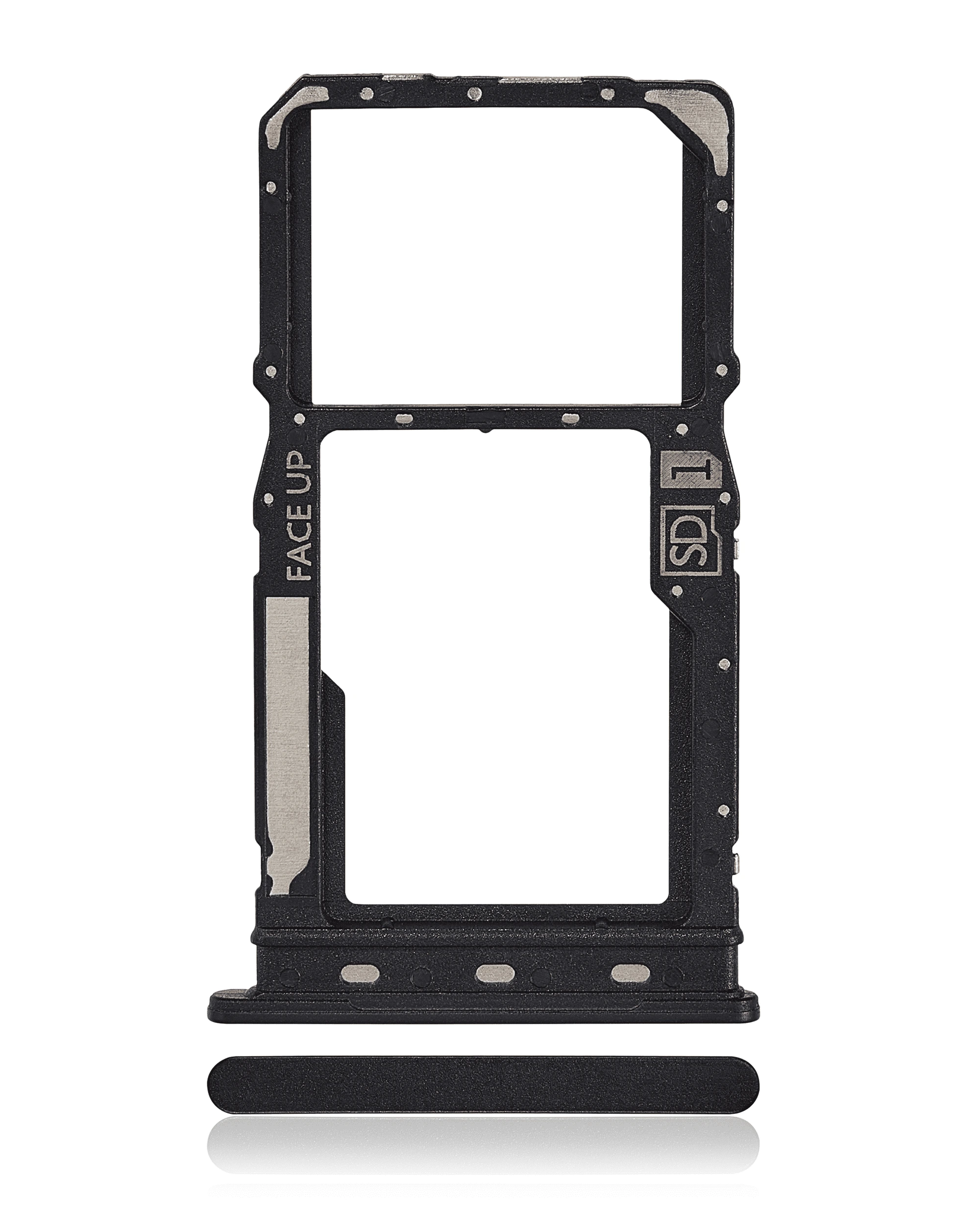 Carrellino SIM singola per Motorola Moto G Power 5G (XT2311 / 2023) (Nero)