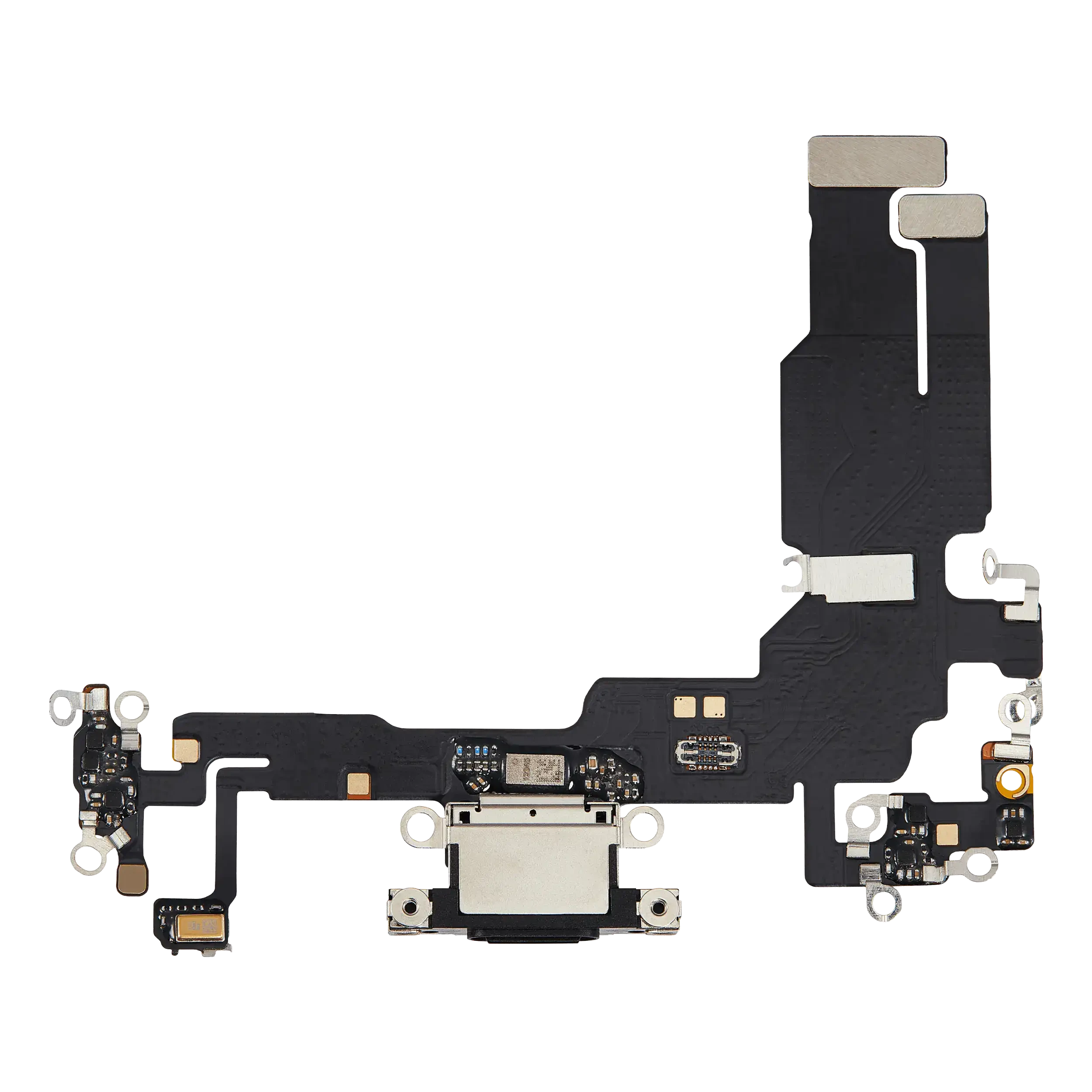 Flat connettore di ricarica per iPhone 15 (Aftermarket Plus) (Nero)