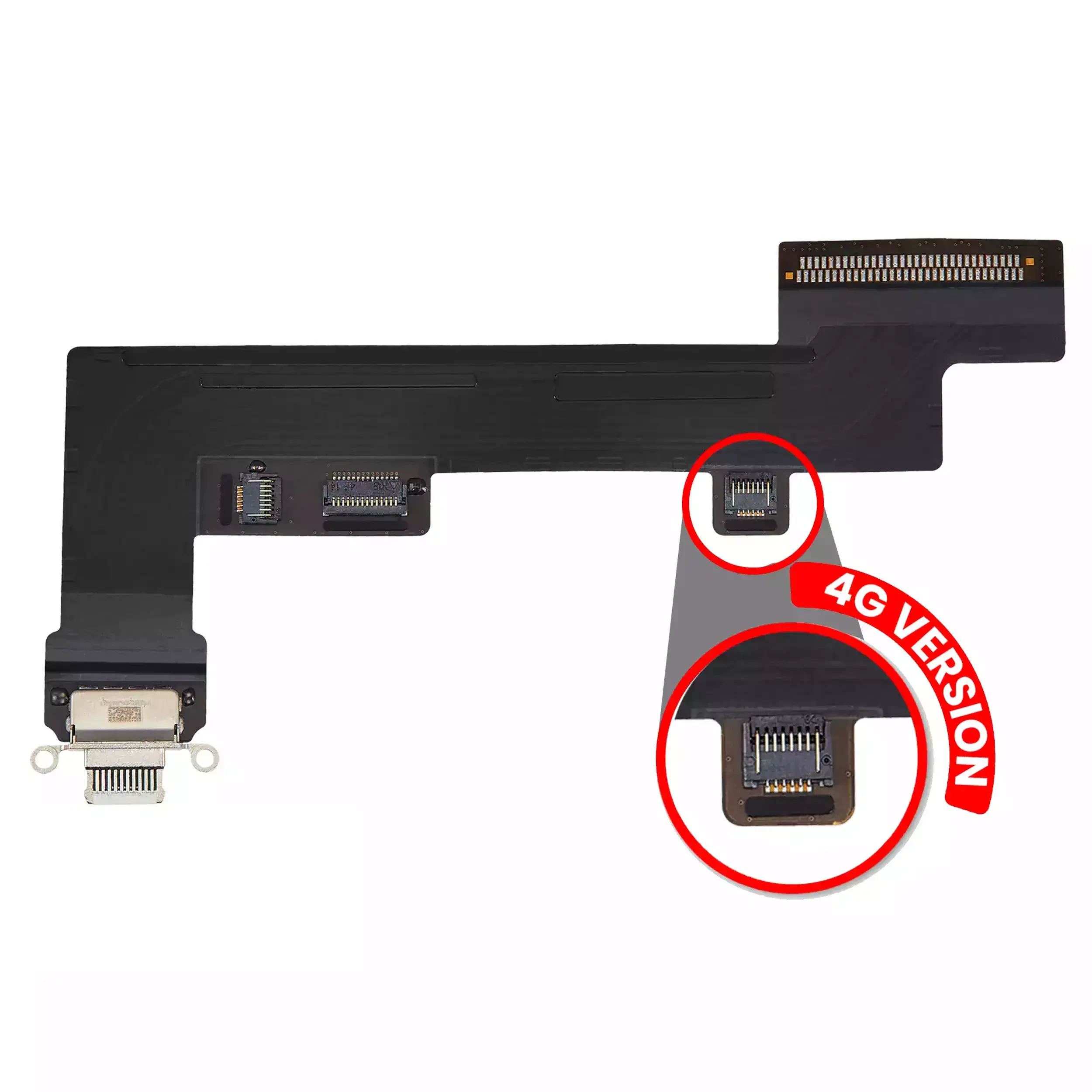Flat connettore di ricarica per iPad Air 4 / iPad Air 5 (Cellular) (Used Service Pack Pull: grado A) (Bianco)