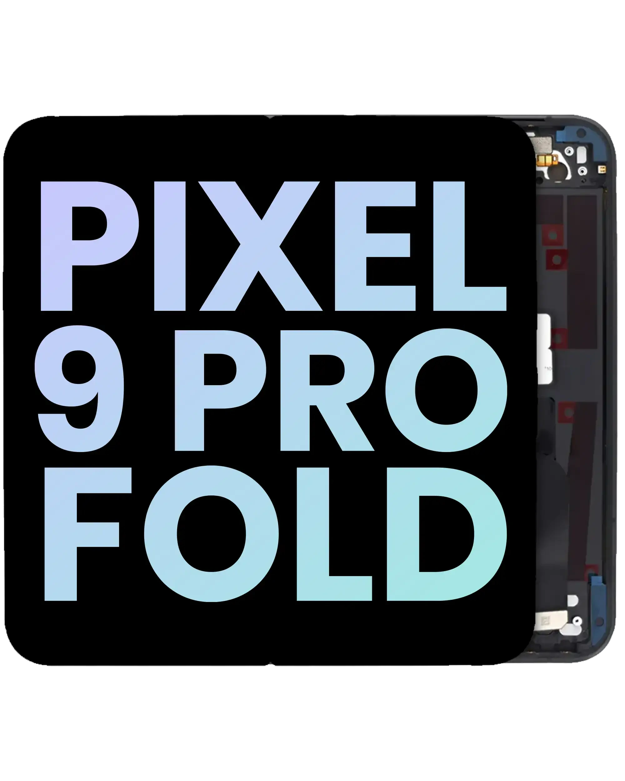 Inner OLED Display completo con Frame per Google Pixel 9 Pro Fold (Service Pack) (Carbon)