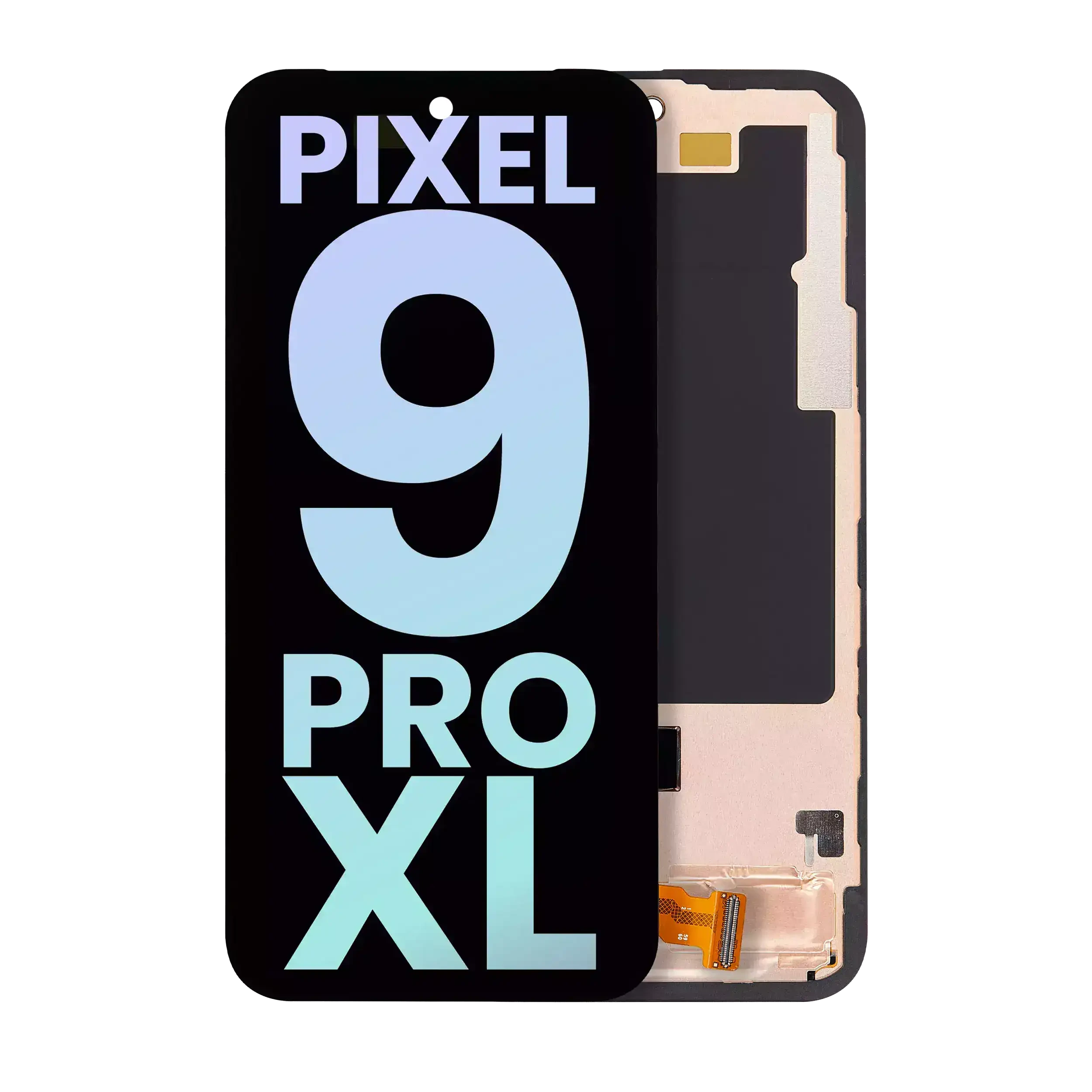 Display OLED completo con Frame (con Fingerprint Sensore) per Google Pixel 9 Pro XL (Service Pack) (tutti i colori)