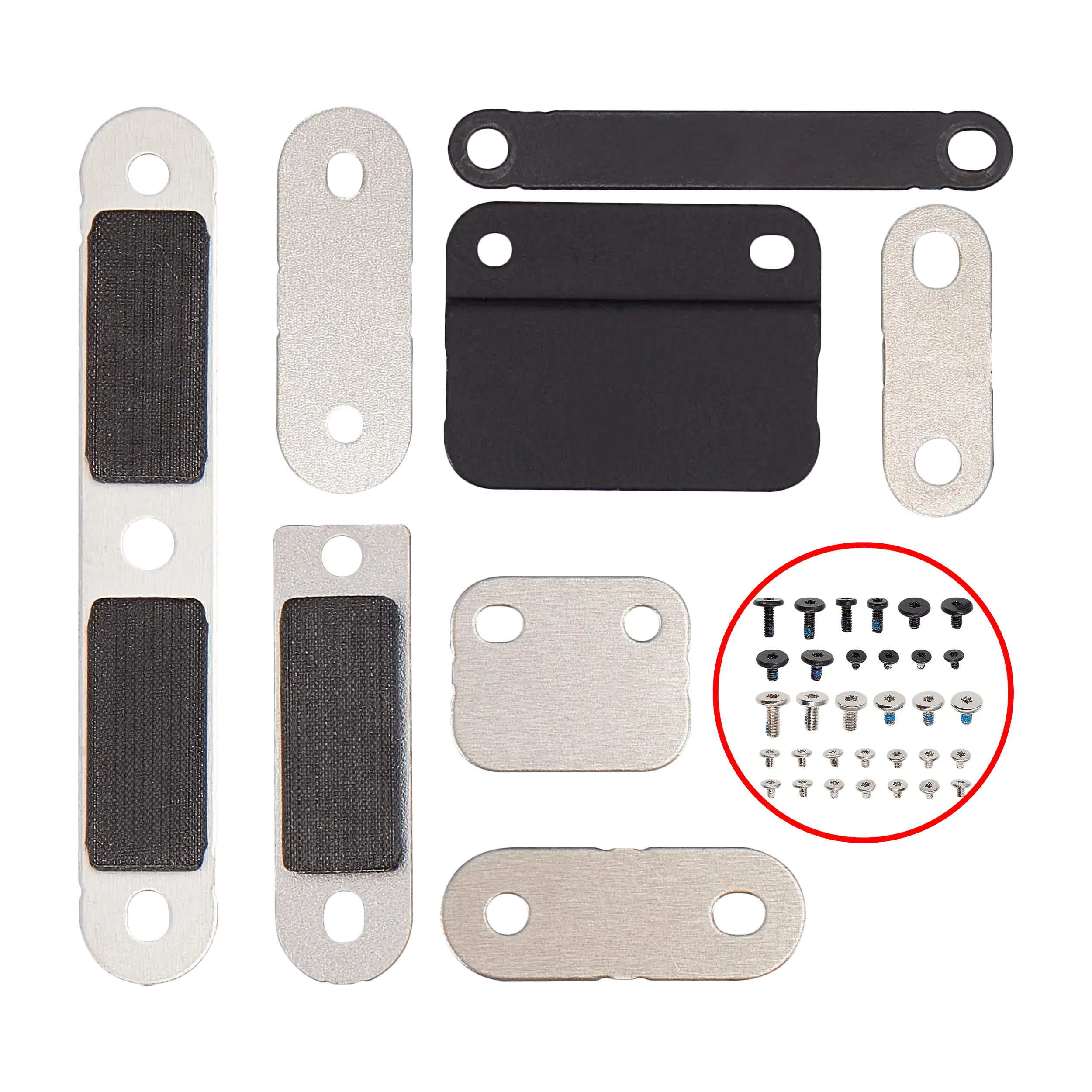 Full Set Small Metal staffa e Set viti per MacBook Pro 14" A2442 (2021) Pro / Max / A2779 (2023) / A2918 (2023) / A2992 (2023) / A3112 (2024) / A3401 (2024) Pro / A3185 (2024) Max