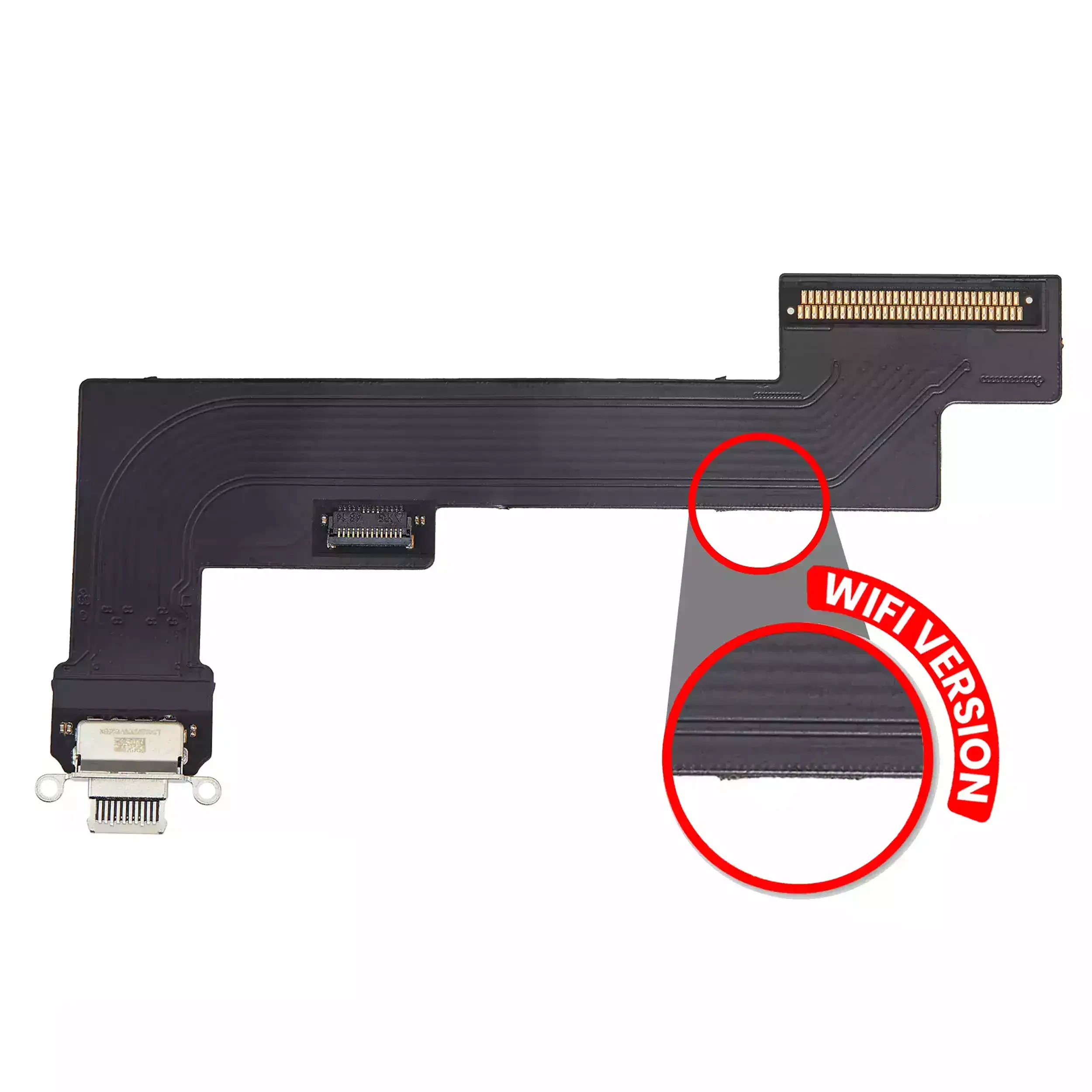 Flat connettore di ricarica per iPad Air 5 (solo WiFi) (Aftermarket Plus) (Galassia)