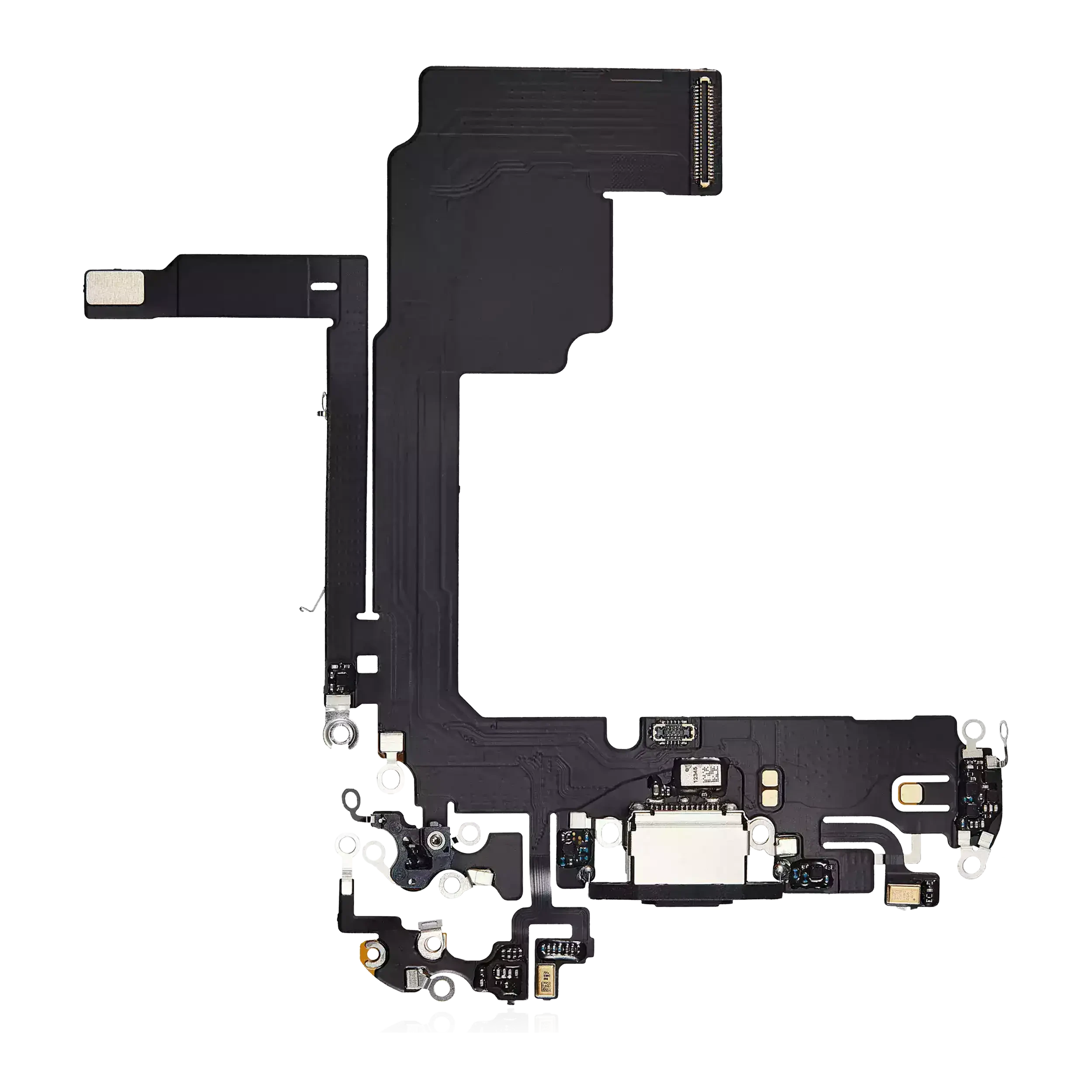 Flat connettore di ricarica per iPhone 15 Pro (Aftermarket Plus) (Titanio nero)