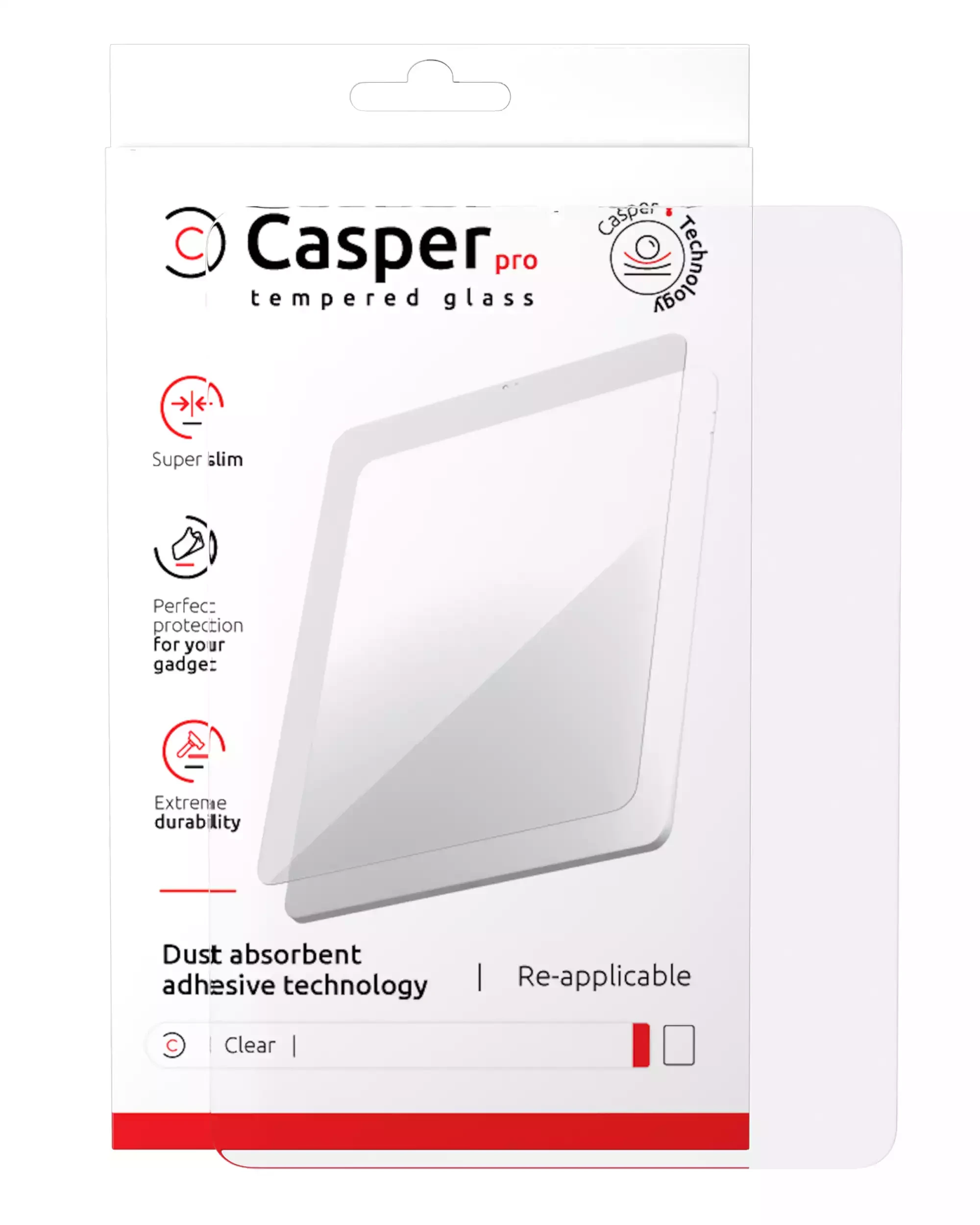 Casper Pro Vetro temperato per iPad Air 1 / Air 2 / iPad Pro 9.7 / iPad 5 (2017) / iPad 6 (2018) (confezione retail) (Matte)