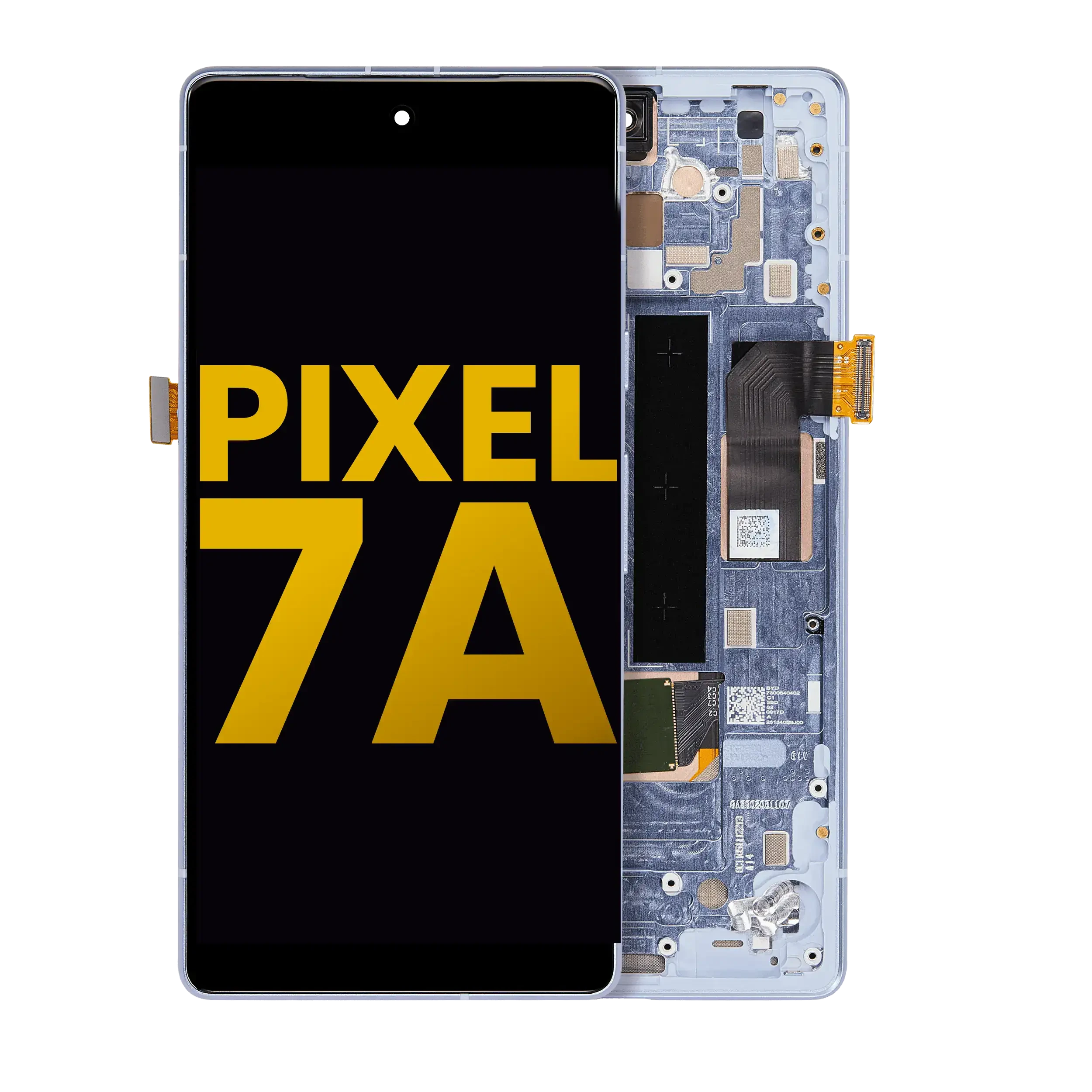 Display OLED completo con Frame (con Fingerprint Sensore ) per Google Pixel 7a 5G (Refurbished) (Sea)