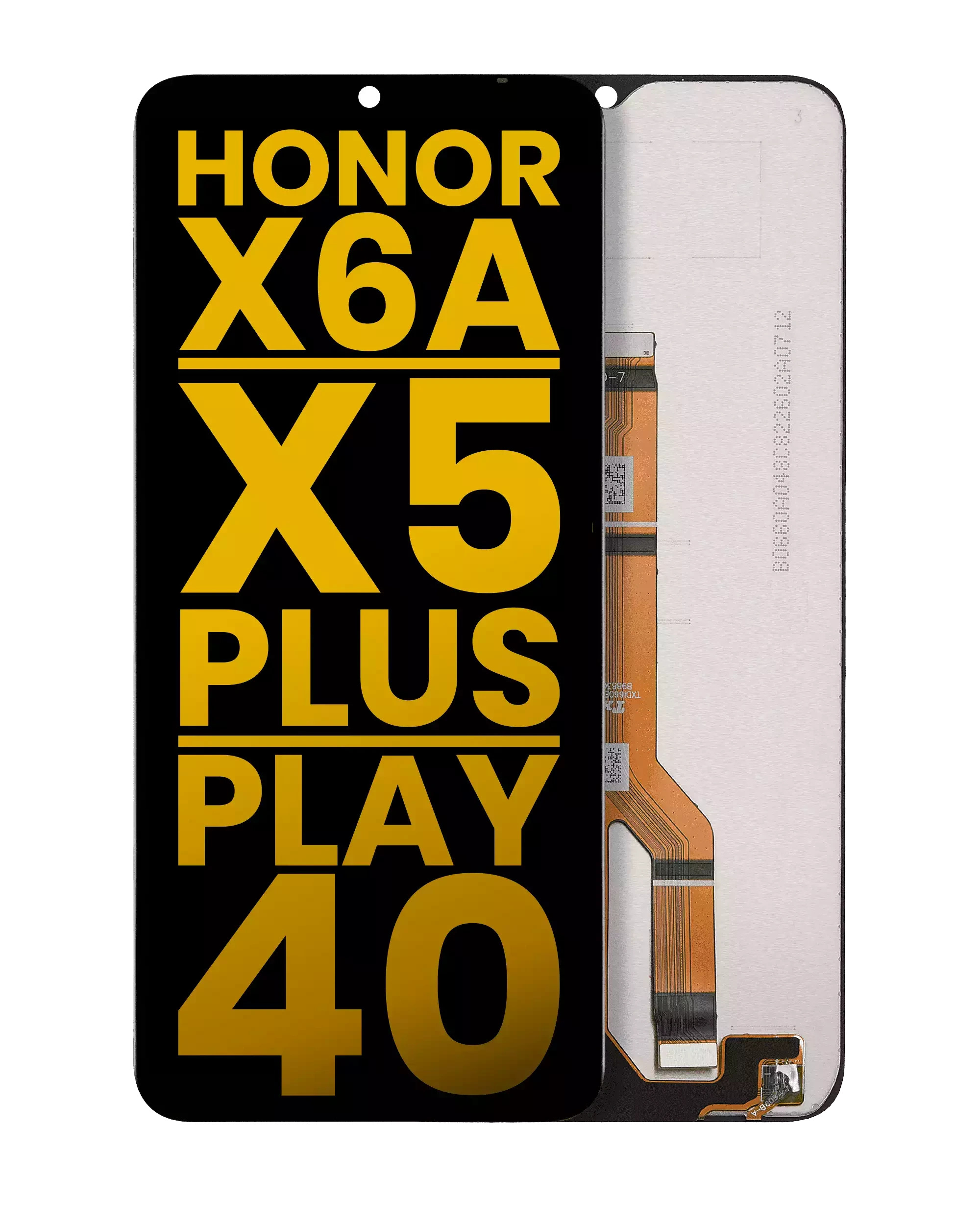 Display LCD completo senza Frame per Honor X6A / X5 Plus / Play 40 / X5b / X5b Plus (Refurbished) (tutti i colori)