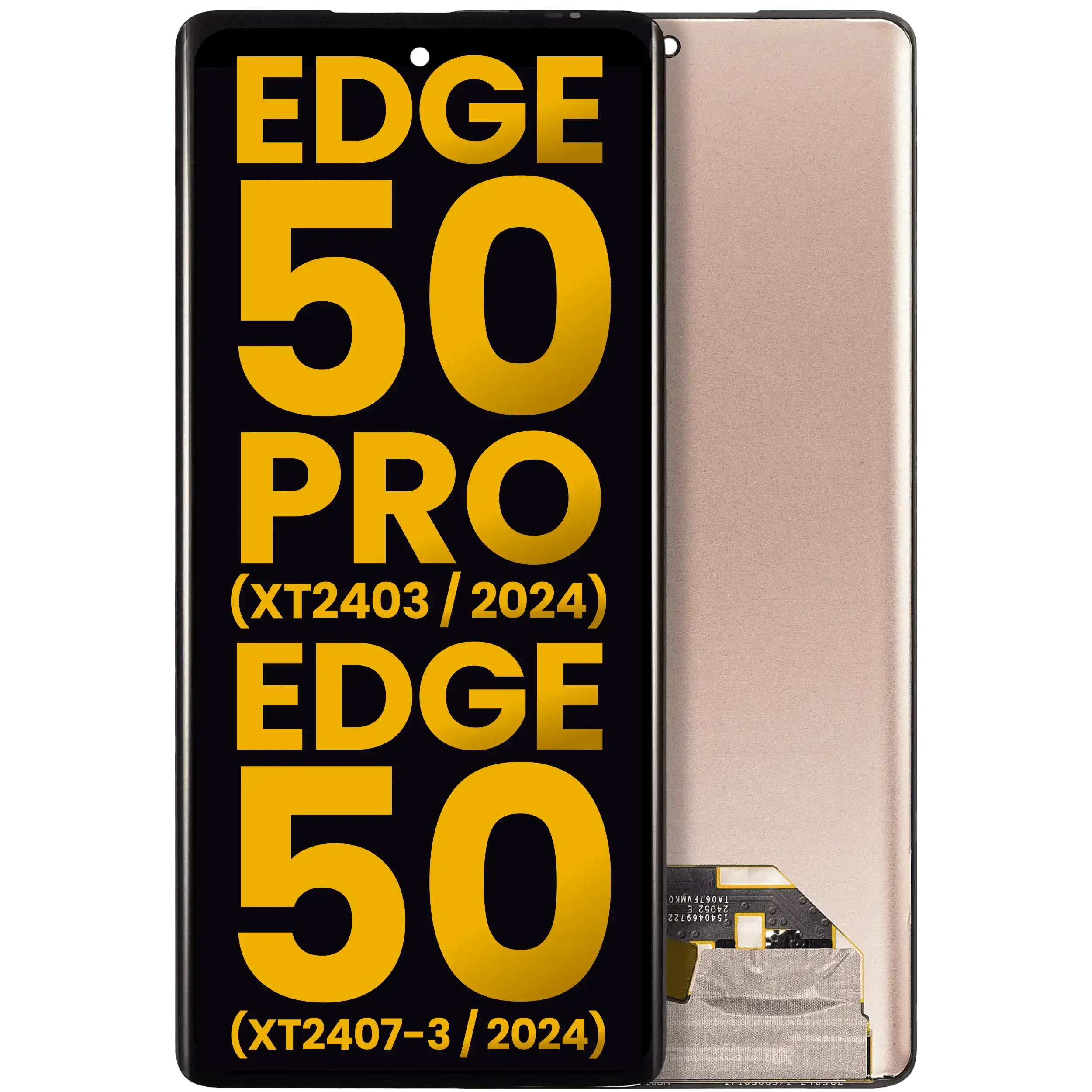 Display OLED completo senza Frame per Motorola Moto Edge 50 Pro (XT2403 / 2024) / Moto Edge 50 (XT2407-3 / 2024) (Refurbished) (tutti i colori)