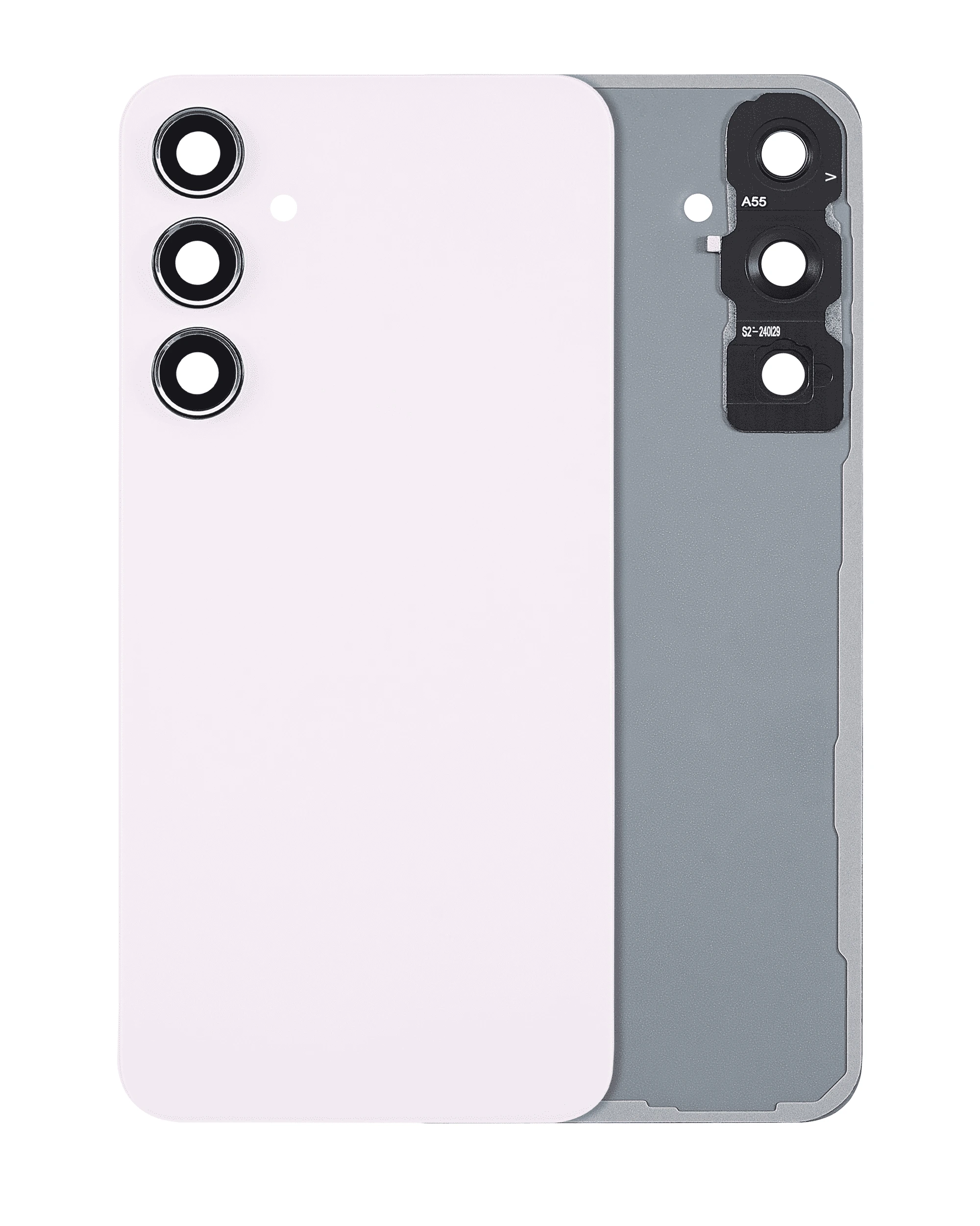 vetro cover posteriore con Vetro fotocamera per Samsung Galaxy A55 5G (A556 / 2024) (No Logo) (Lilac)