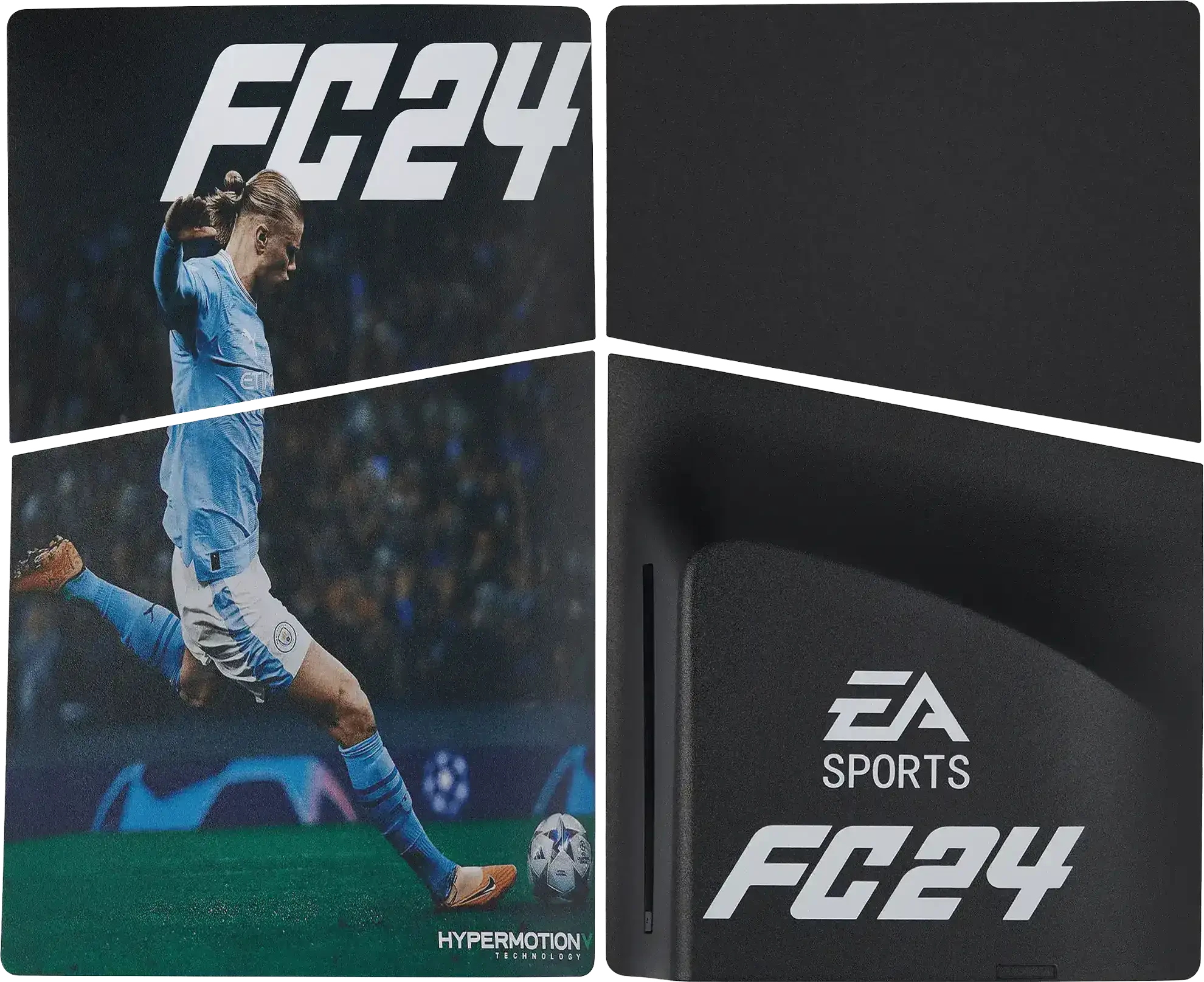 Faceplate Cover (Top e Bottom) per Sony PlayStation 5 Slim Disc Edition (EA Sport FC24 FIFA)