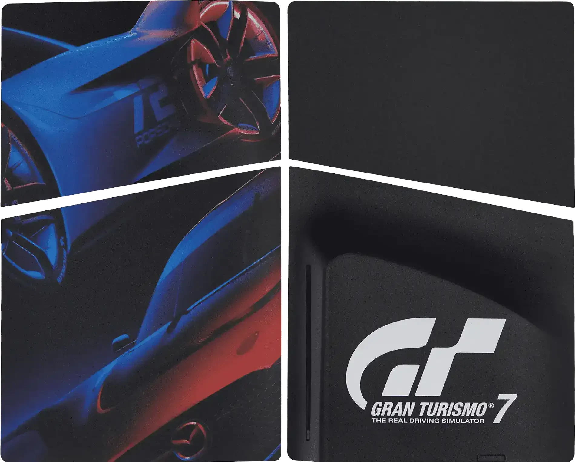 Faceplate Cover (Top e Bottom) per Sony PlayStation 5 Slim Disc Edition (Gran Turismo 7)